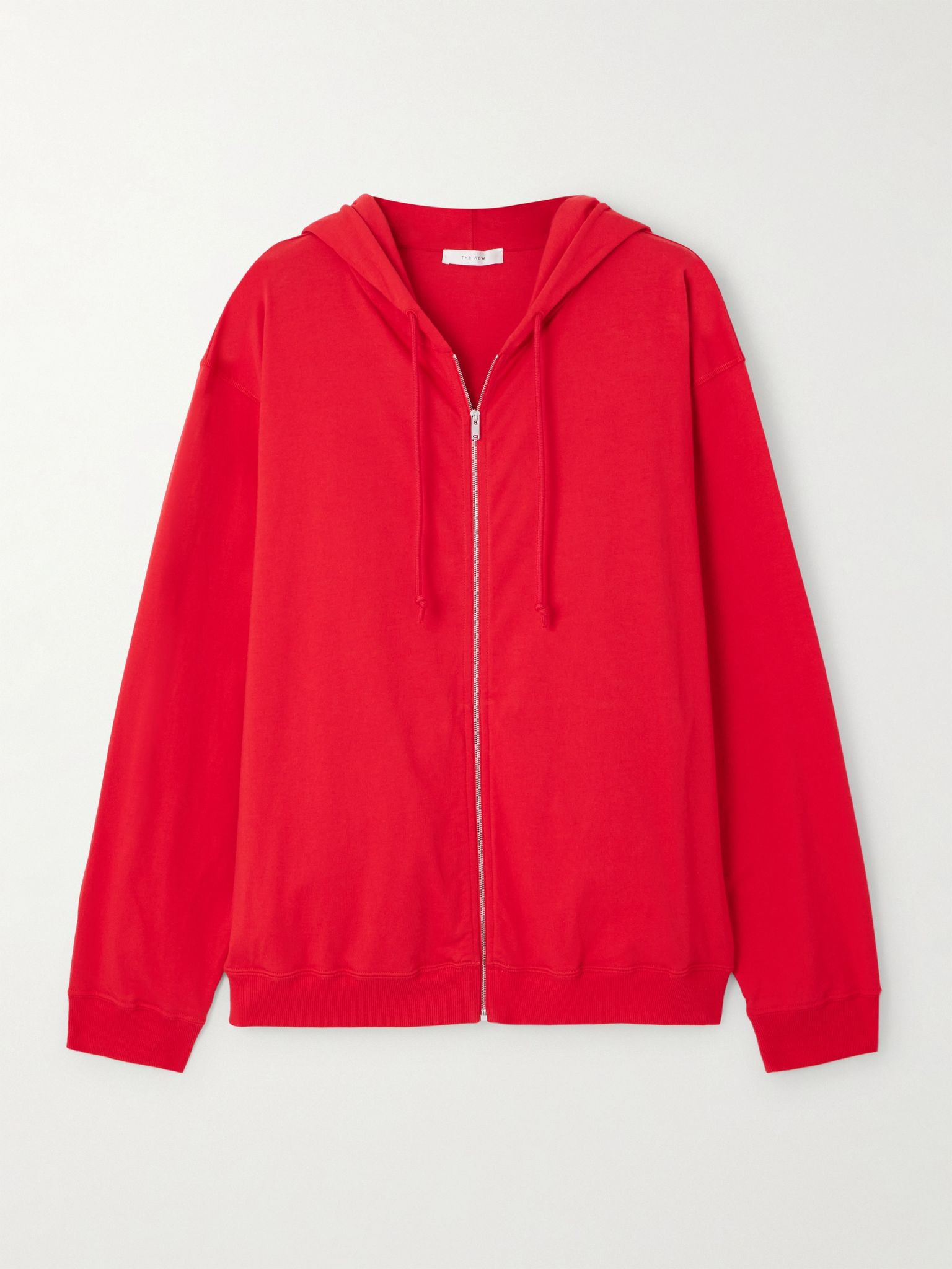 Cotton-jersey hoodie Red - 1