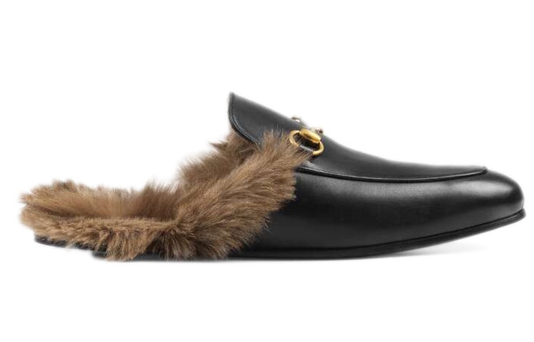 Gucci Princetown Series Wool Slipper Black 397647-DKHH0-1063 - 2