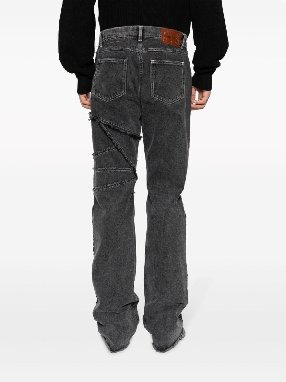 Ghentel raw-cut flare jeans - 4