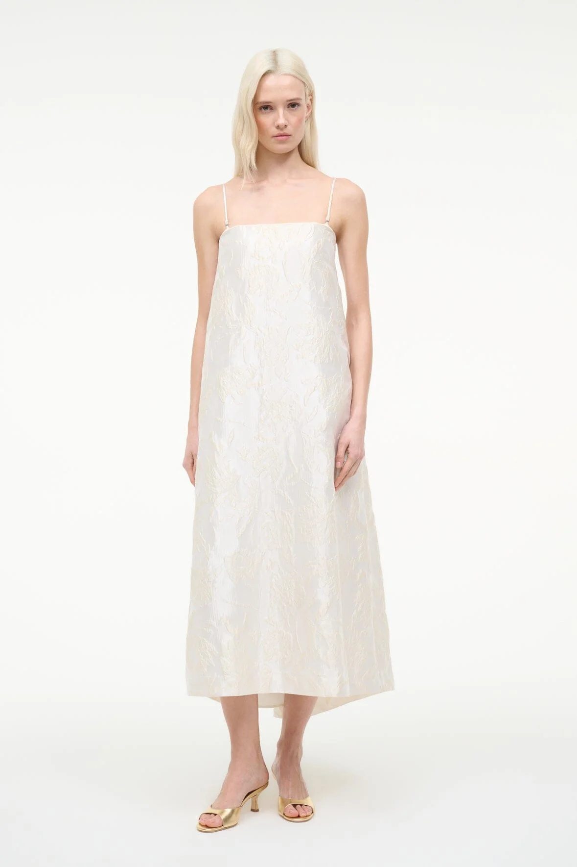 STAUD JOSIE DRESS BOTANICA IVORY - 1