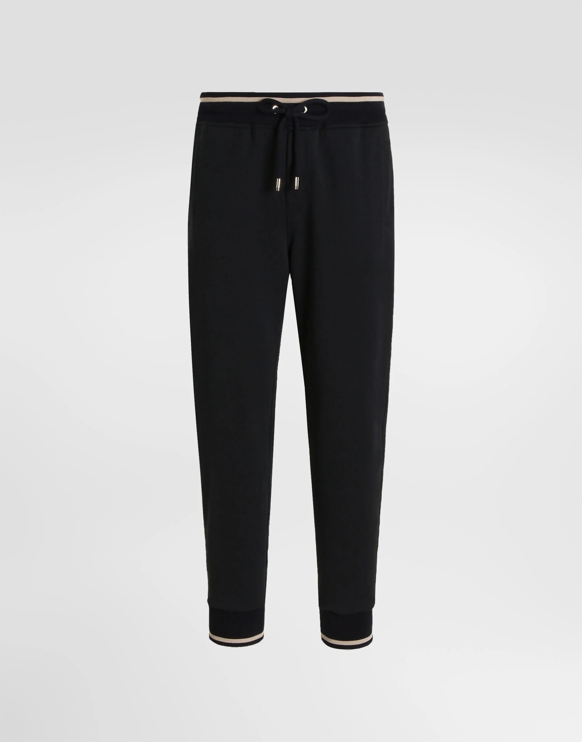 Cotton jogging trousers with embroidery - 1
