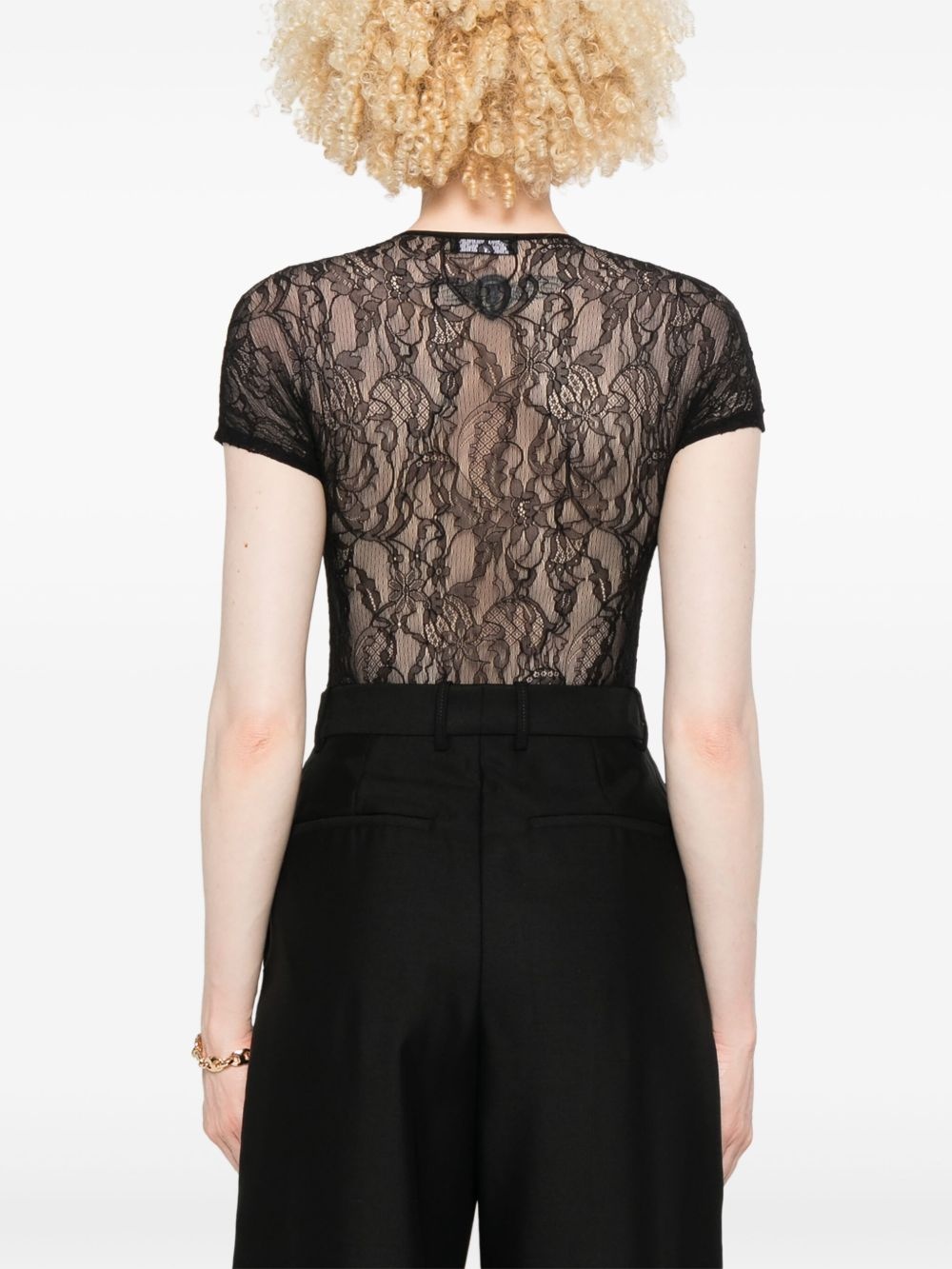 lace-detailing bodysuit - 4