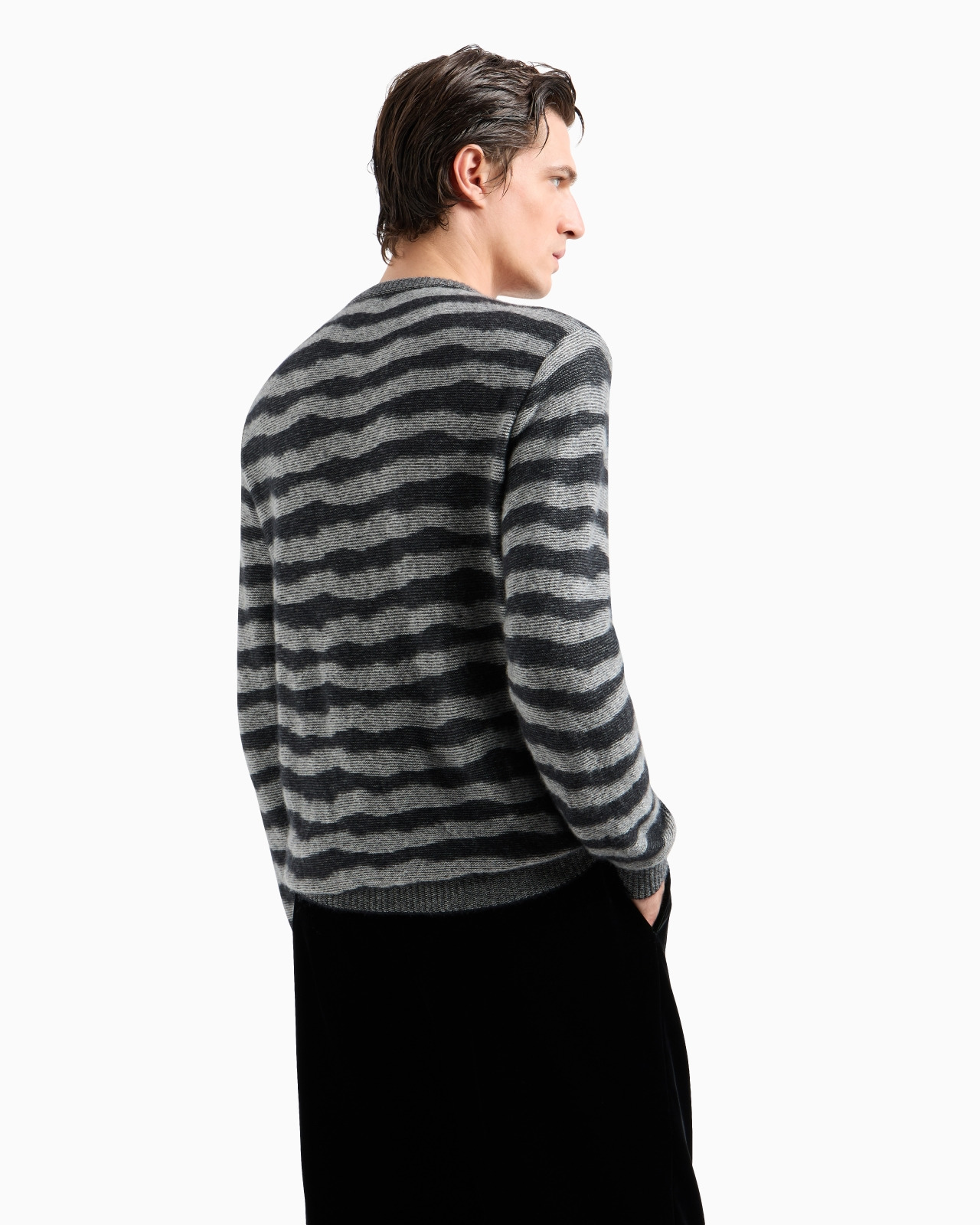 CASHMERE, VISCOSE AND SILK-BLEND JACQUARD CREW-NECK JUMPER - 3