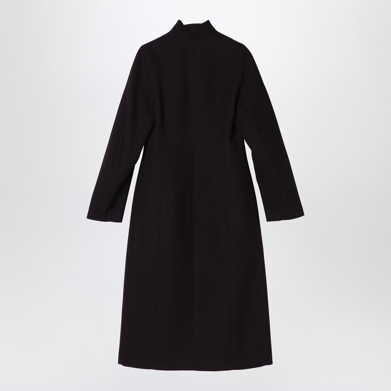 Fendi Dark Purple Grain De Poudre Wool Coat Women - 2
