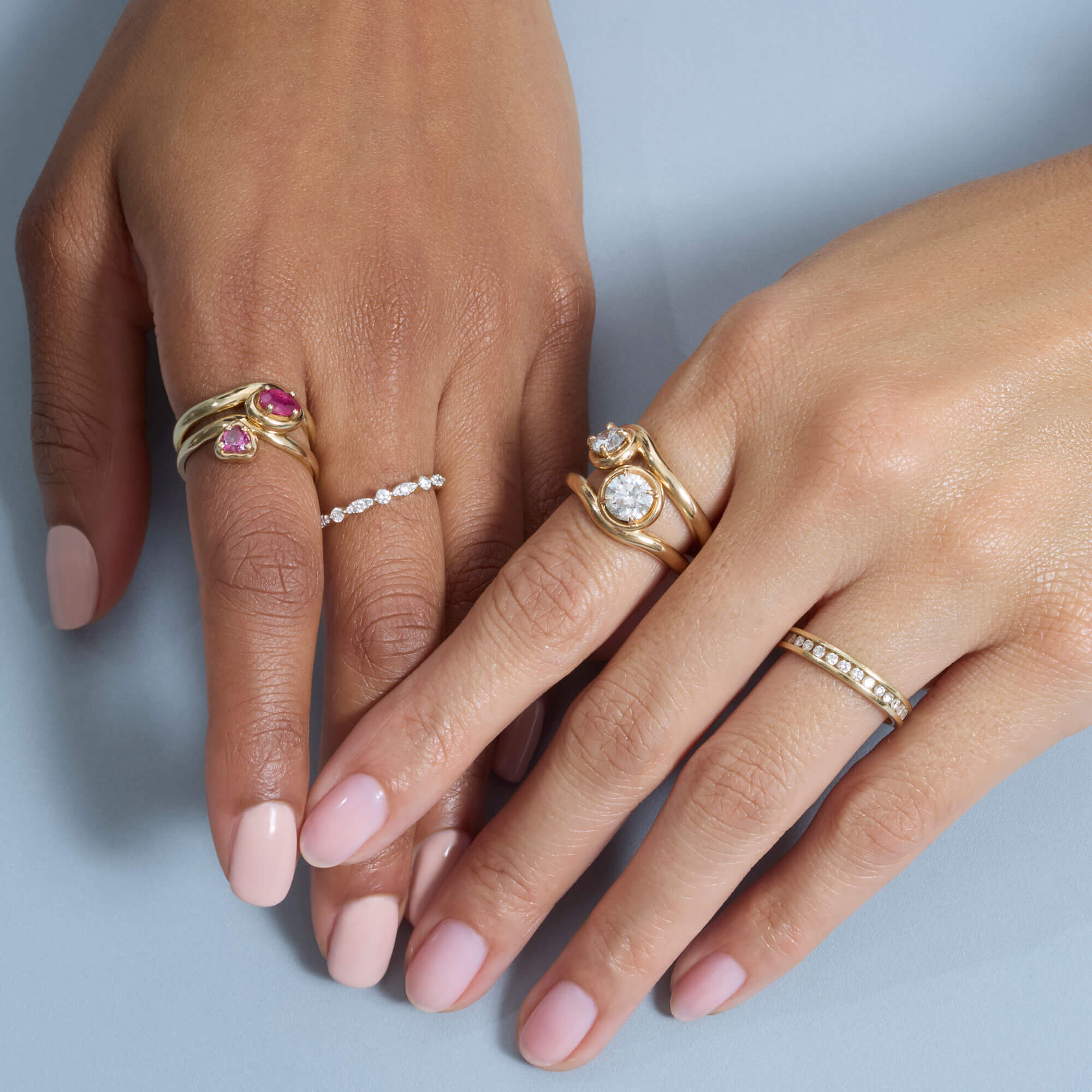Sweetheart Bonbon Merge Ring - 14