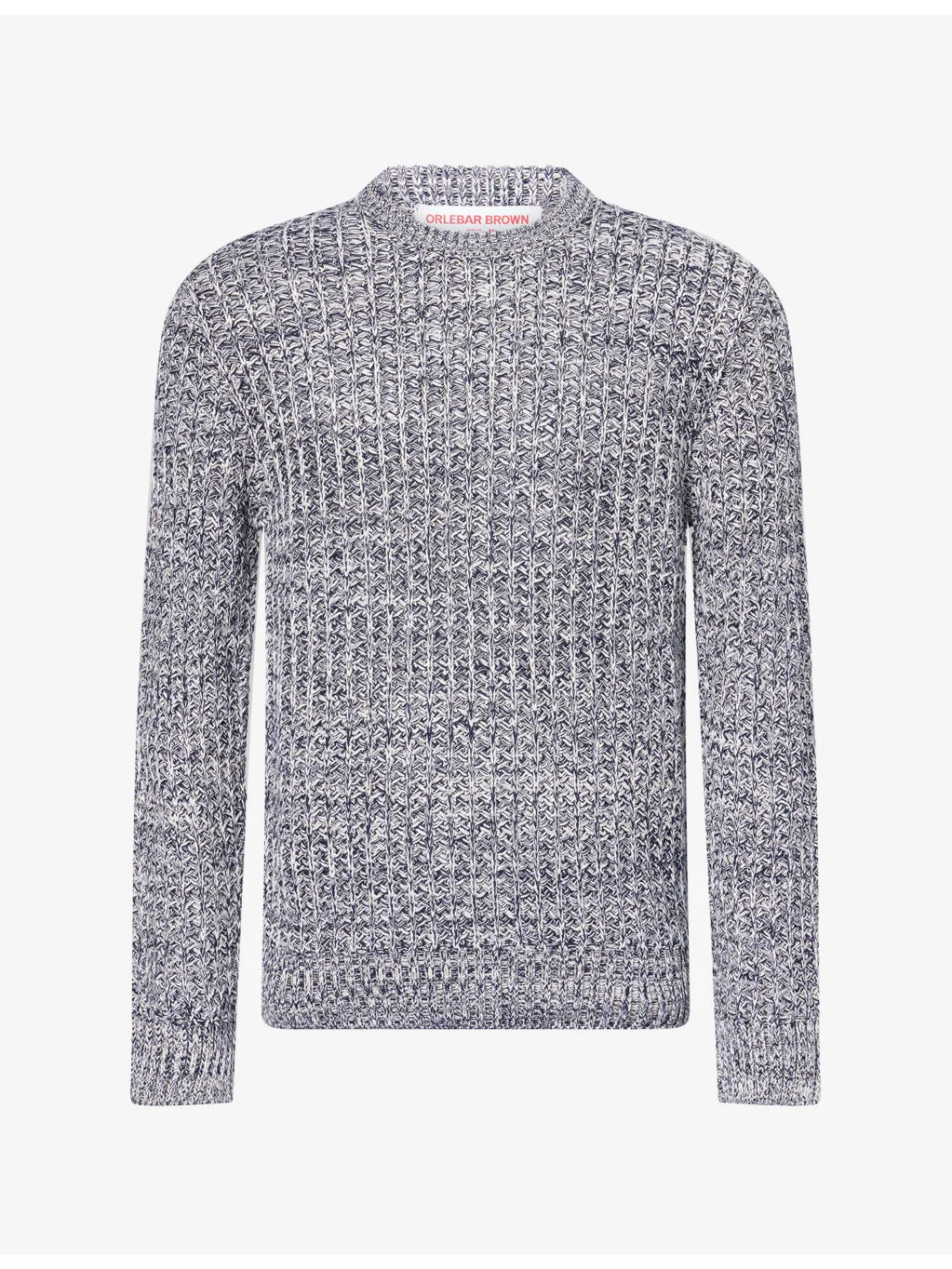 Gideon Mix Crochet-Knit Cotton Jumper - 1
