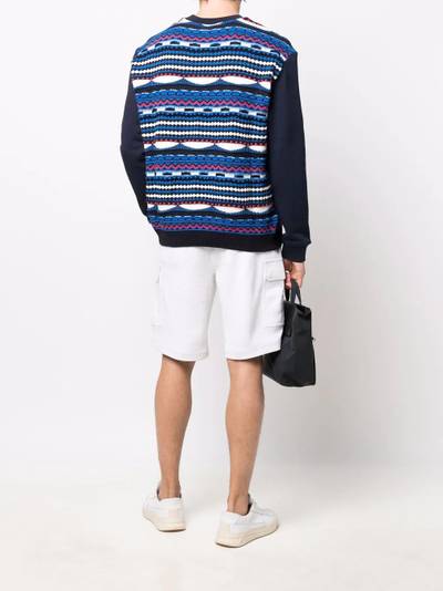 Missoni zig-zag detail logo sweatshirt outlook