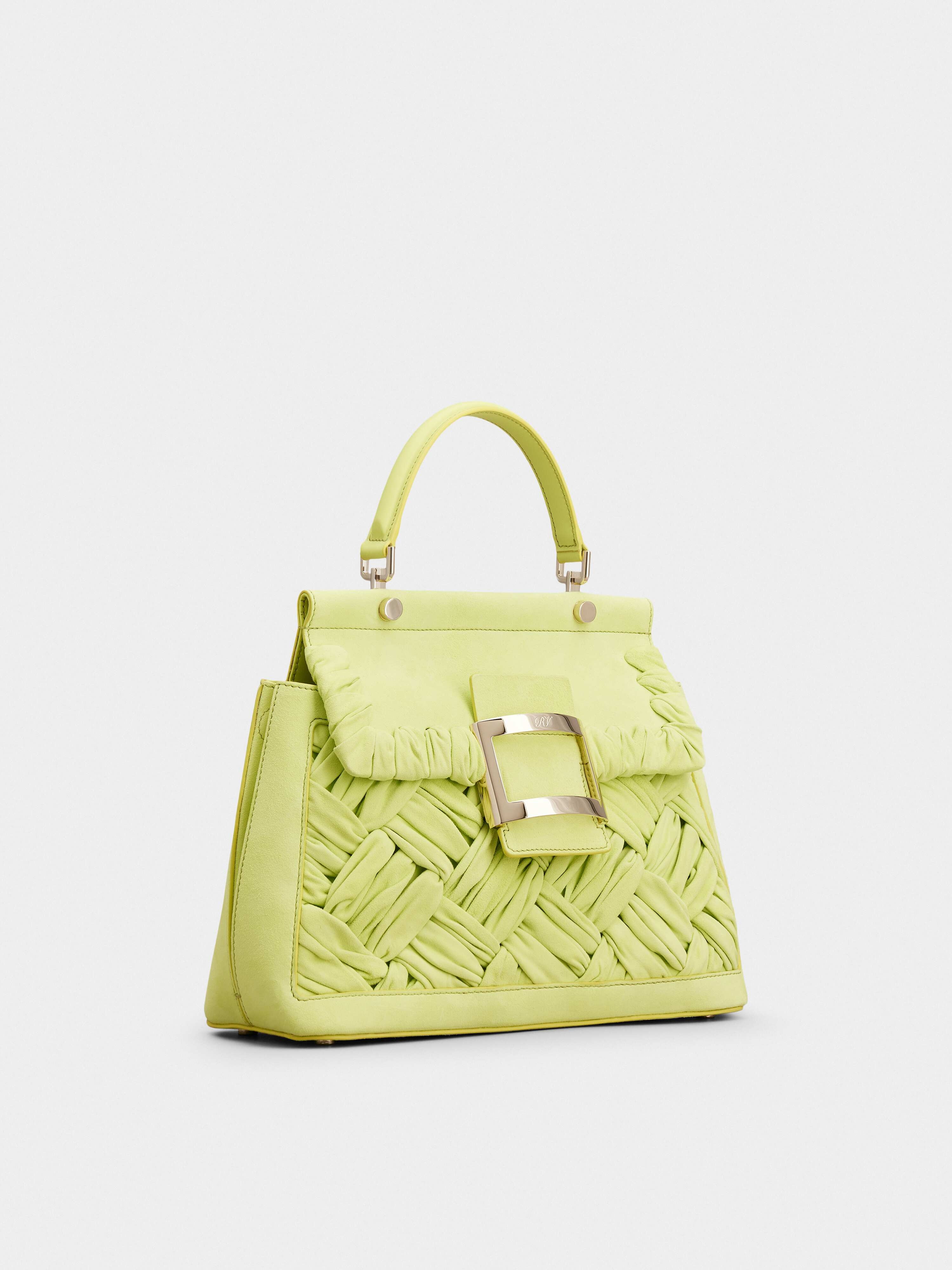 Viv' Cabas Foulard Metal Buckle Bag in Suede - 3