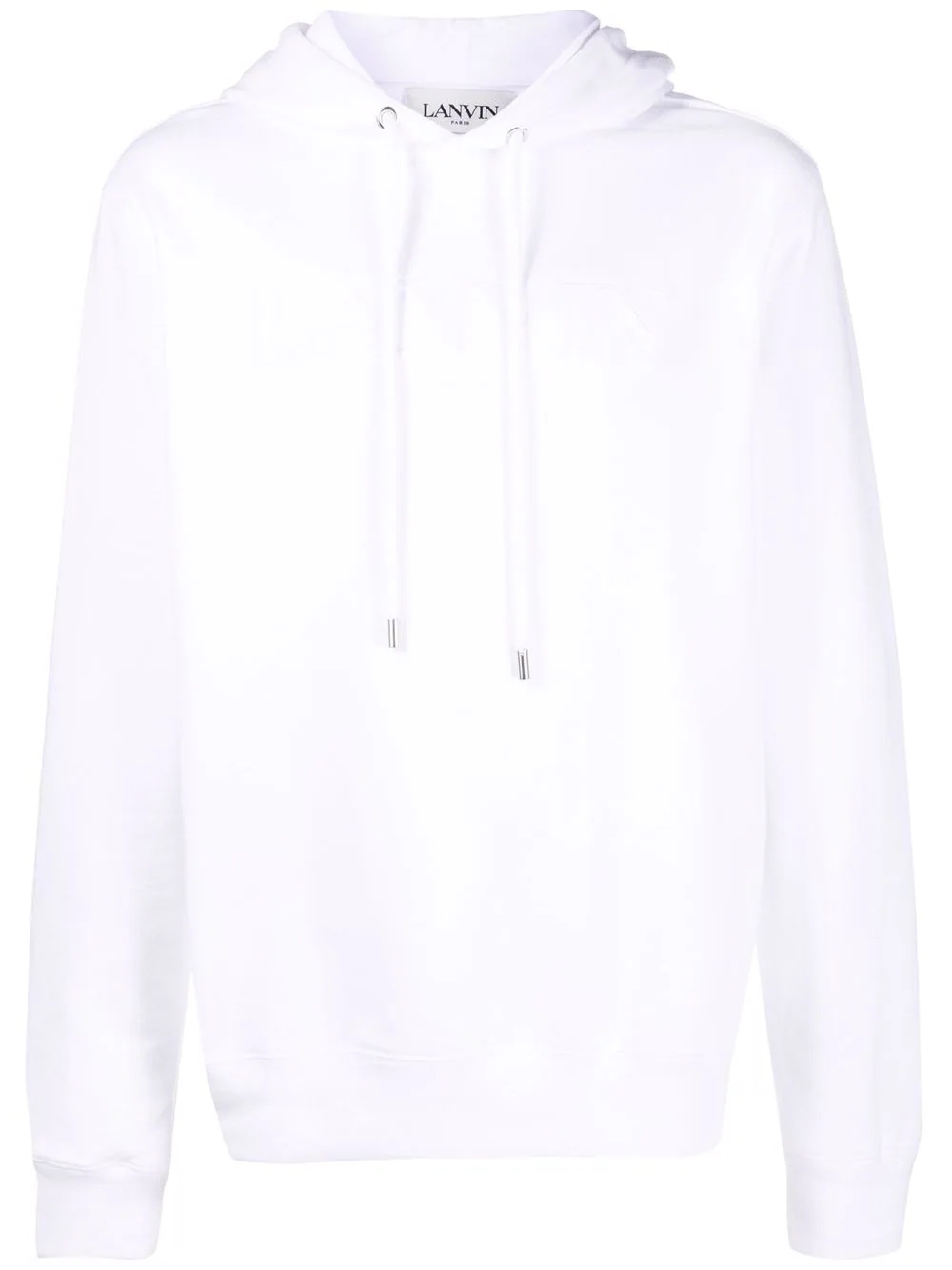 logo embroidered hoodie - 1