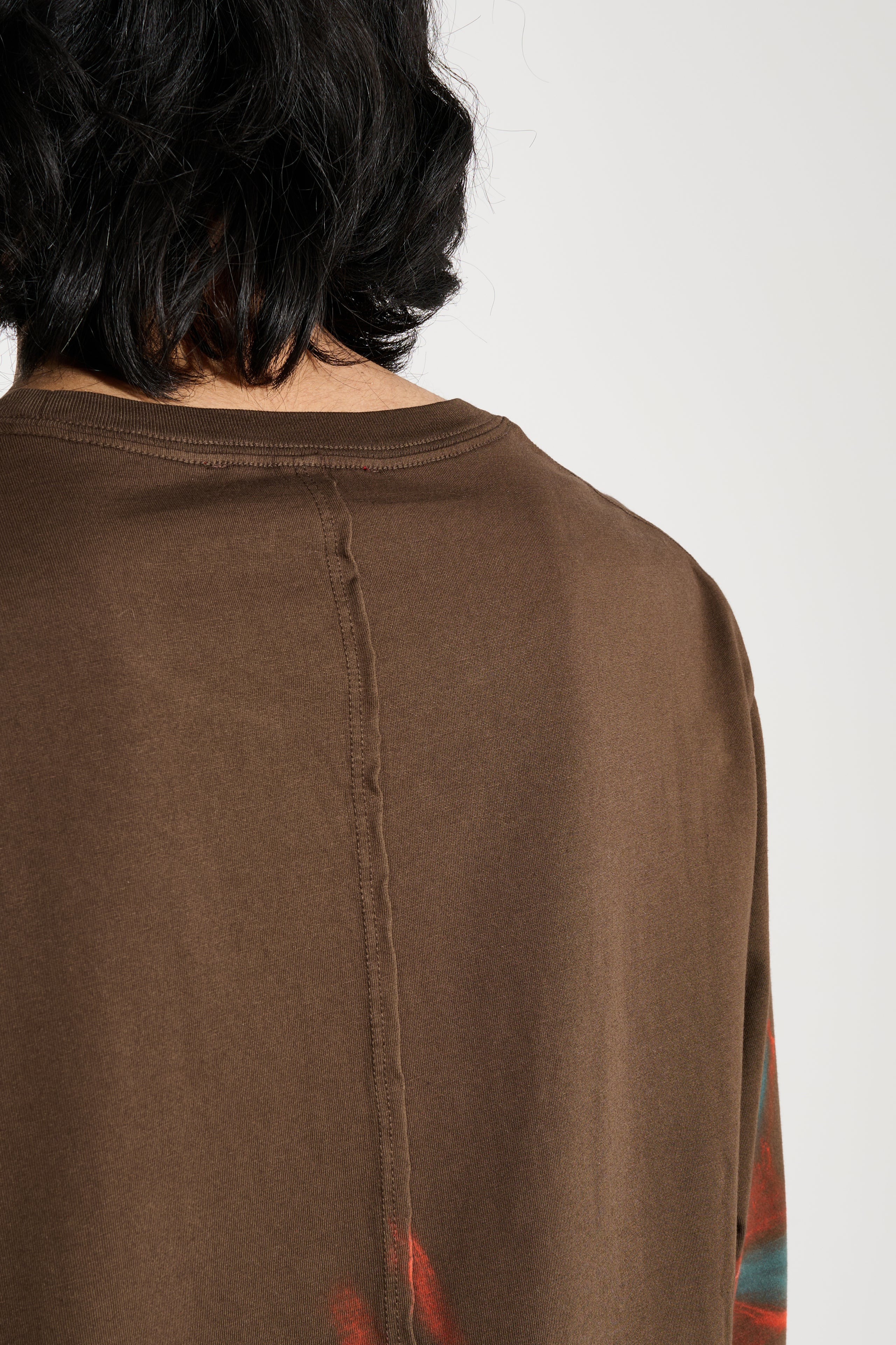 ECKHAUS LATTA LAPPED LONG SLEEVE TEE OIL - 7