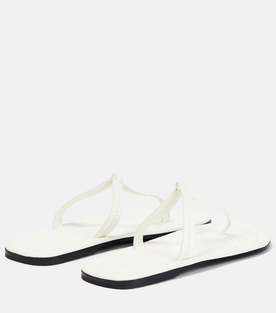 T-strap leather sandals - 3