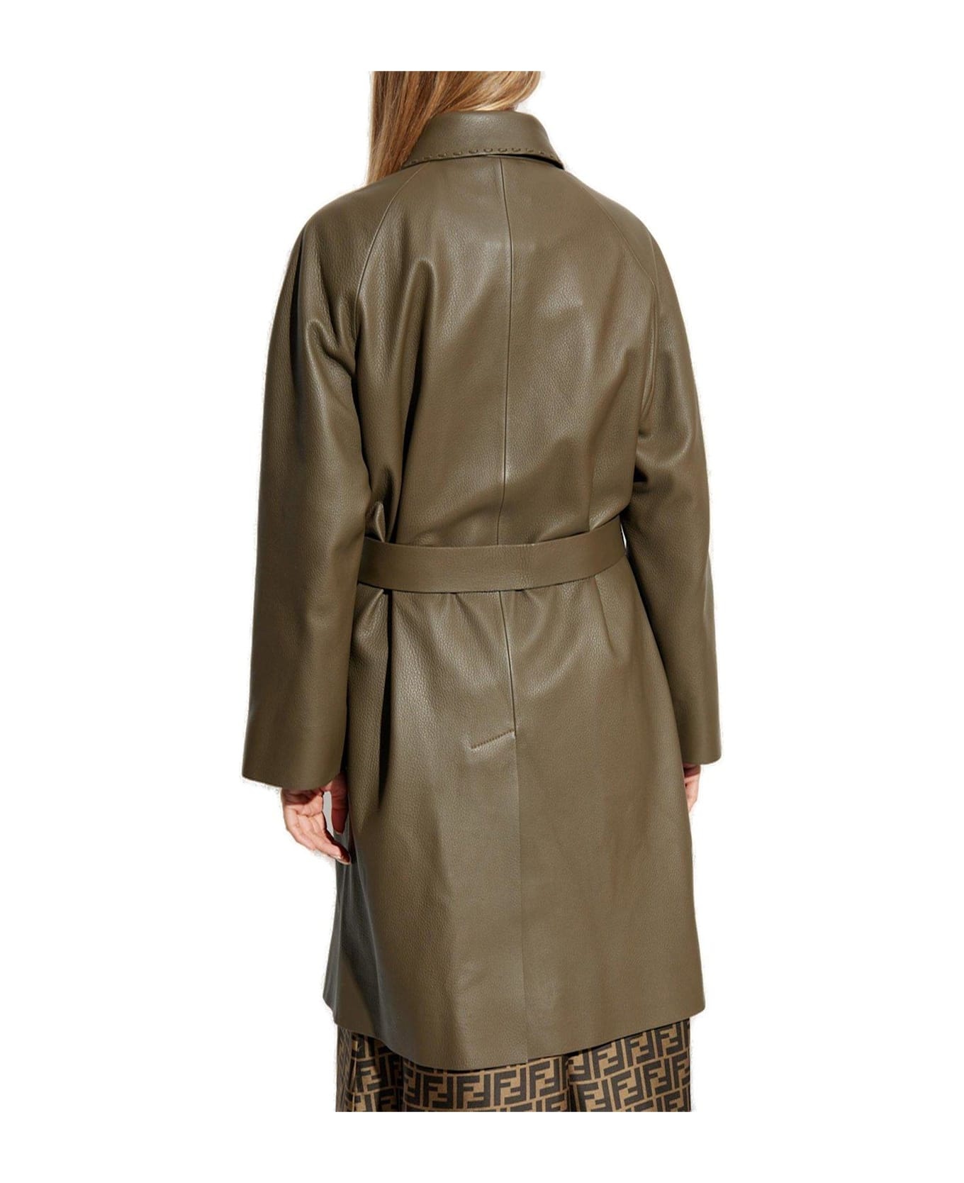 Leather Overcoat - 3