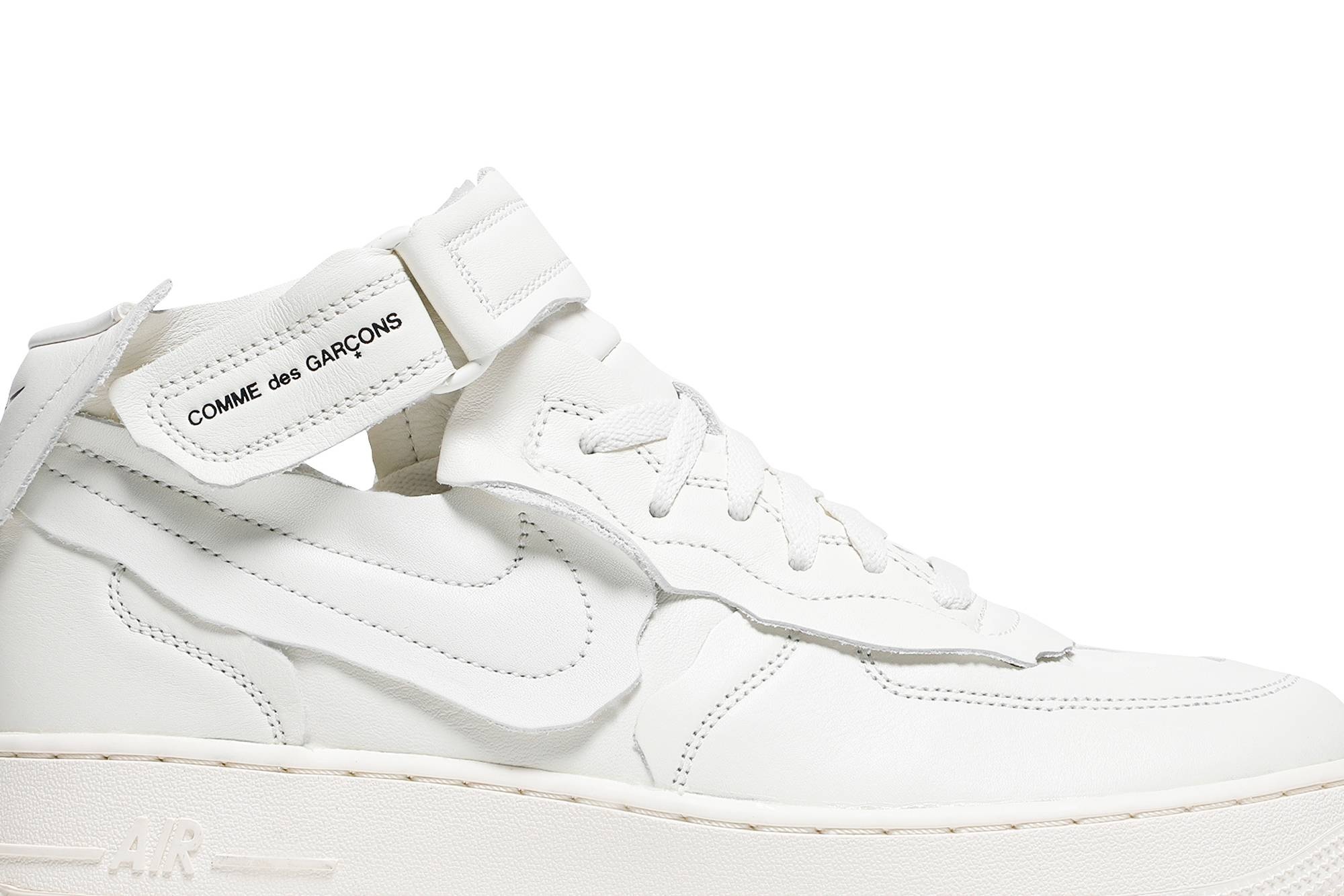 Comme des Garçons x Air Force 1 Mid 'Triple White' - 2