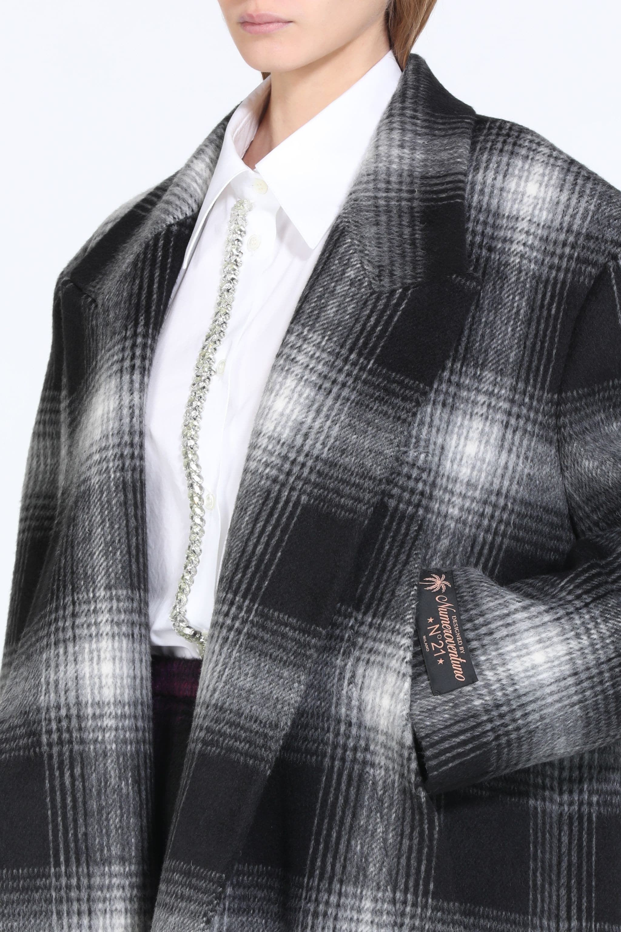 関税送料込N21 numero ventuno Checked Coat N°21 OVERSIZED CHECKED COAT | numeroventuno | REVERSIBLE