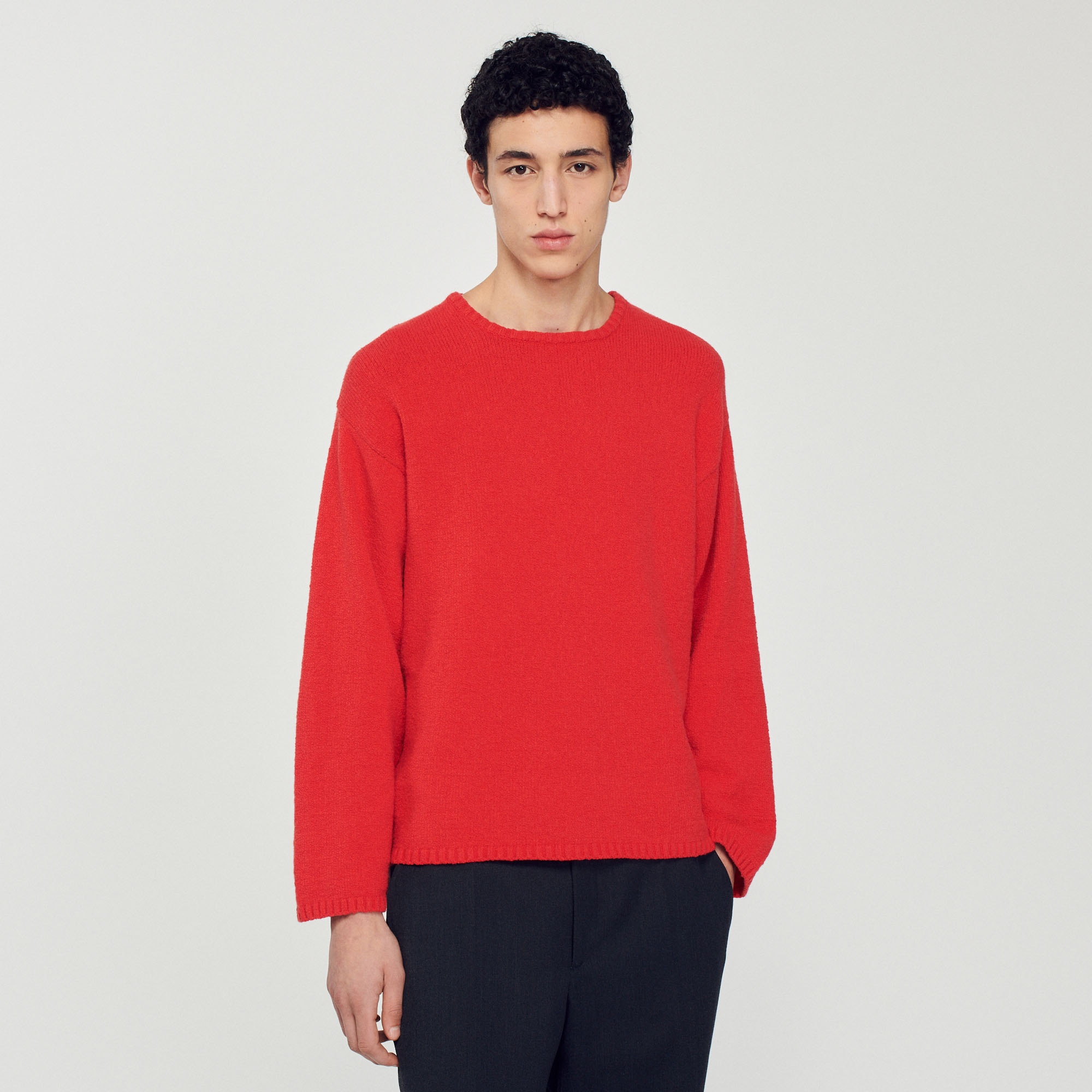 Sandro Boucle knit sweater REVERSIBLE