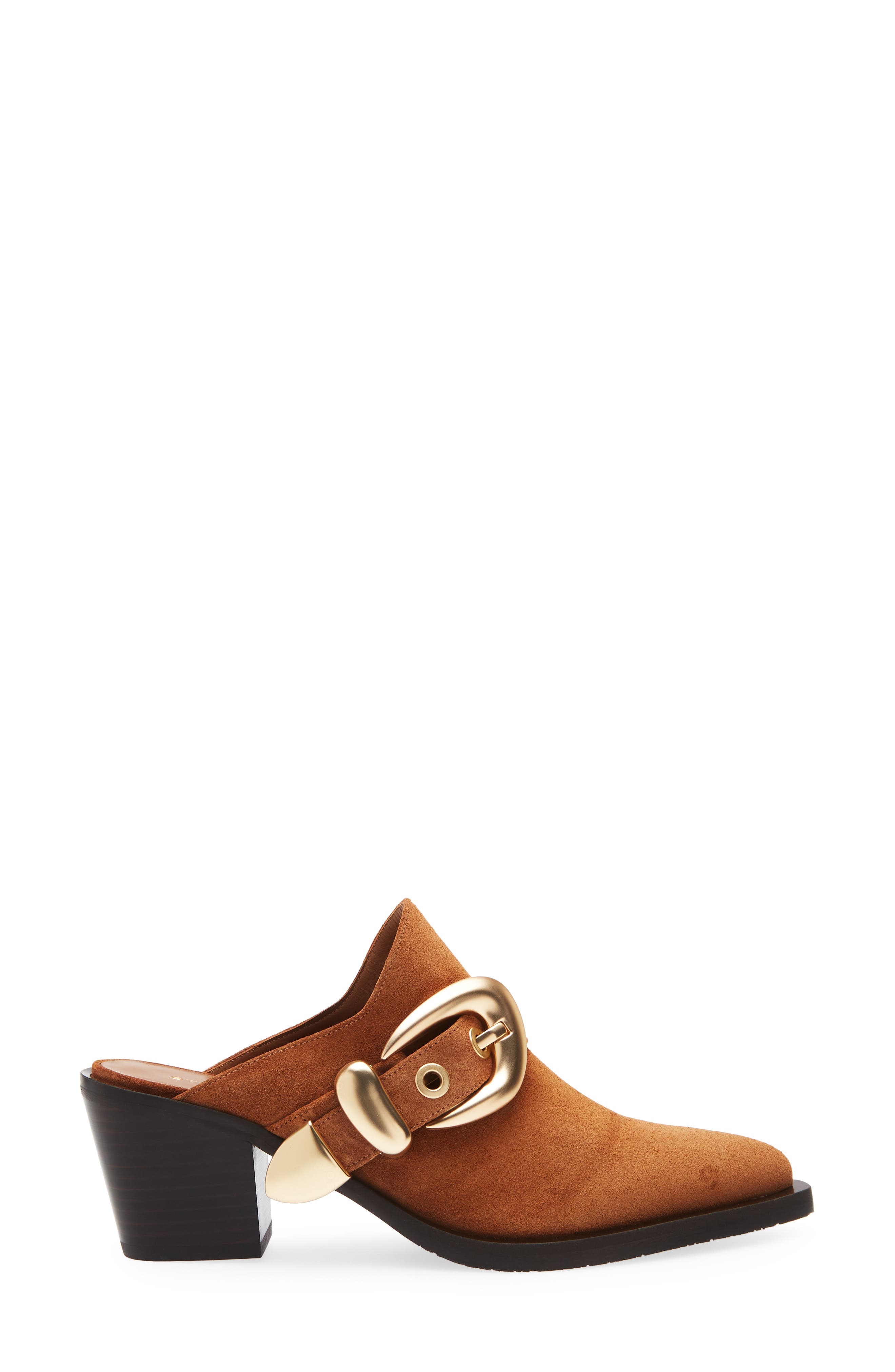 Stuart Weitzman Maven Western Mule in Doe/Dark Brown at Nordstrom - 3