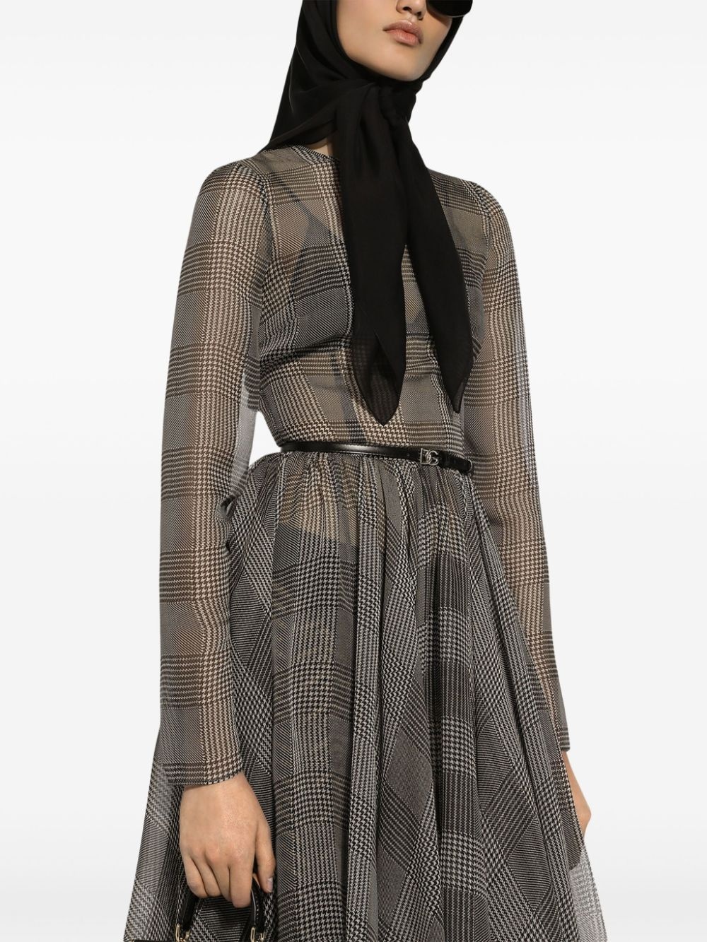 check-pattern dress - 5