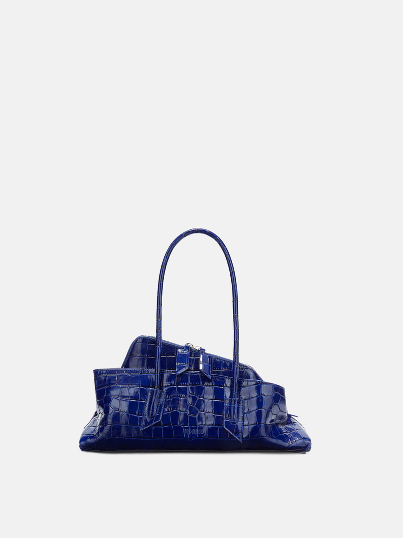 ''LA PASSEGGIATA SMALL'' ELECTRIC BLUE TOP HANDLE 1