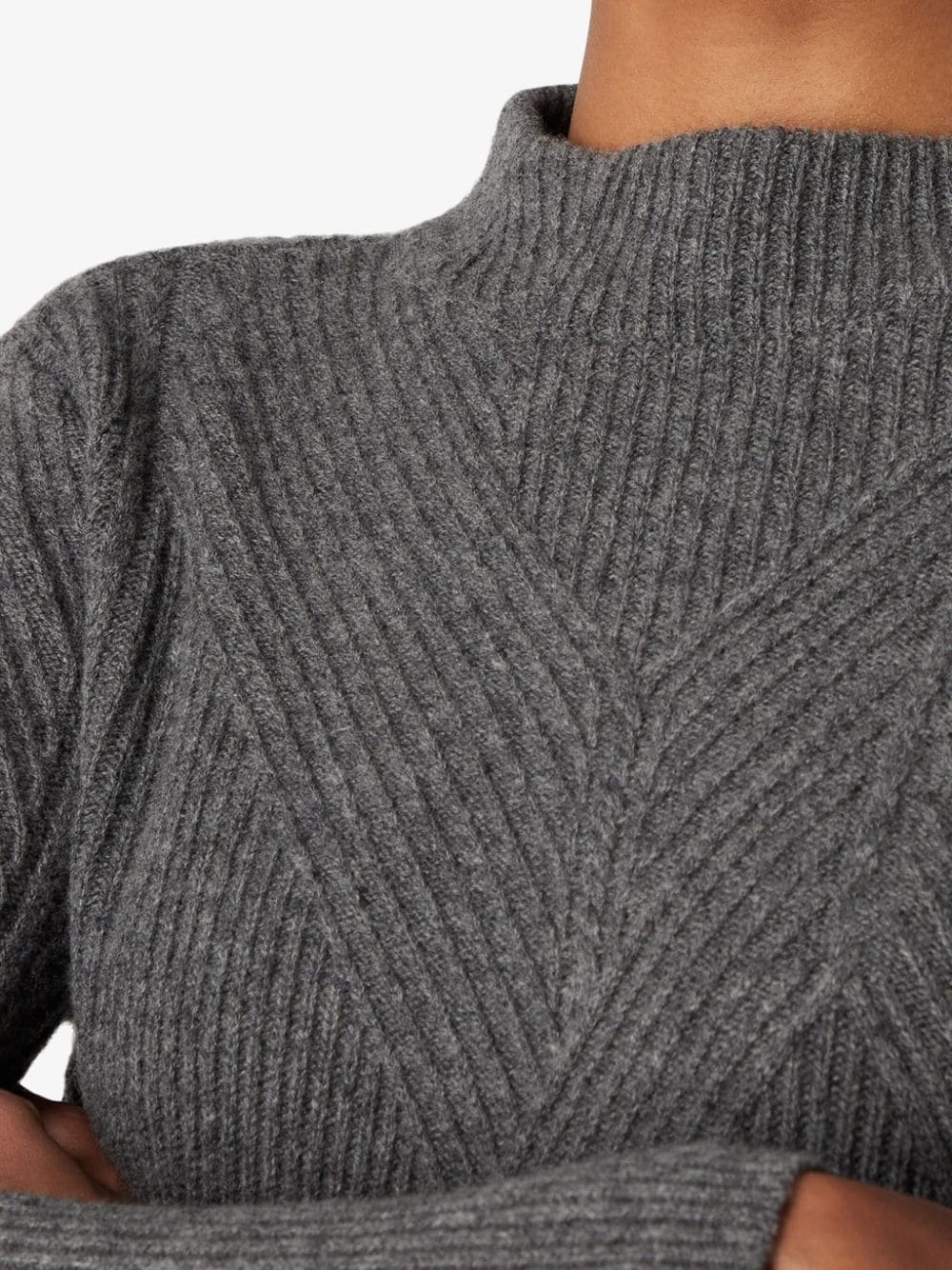 ribbed-knit wool-blend jumper - 4