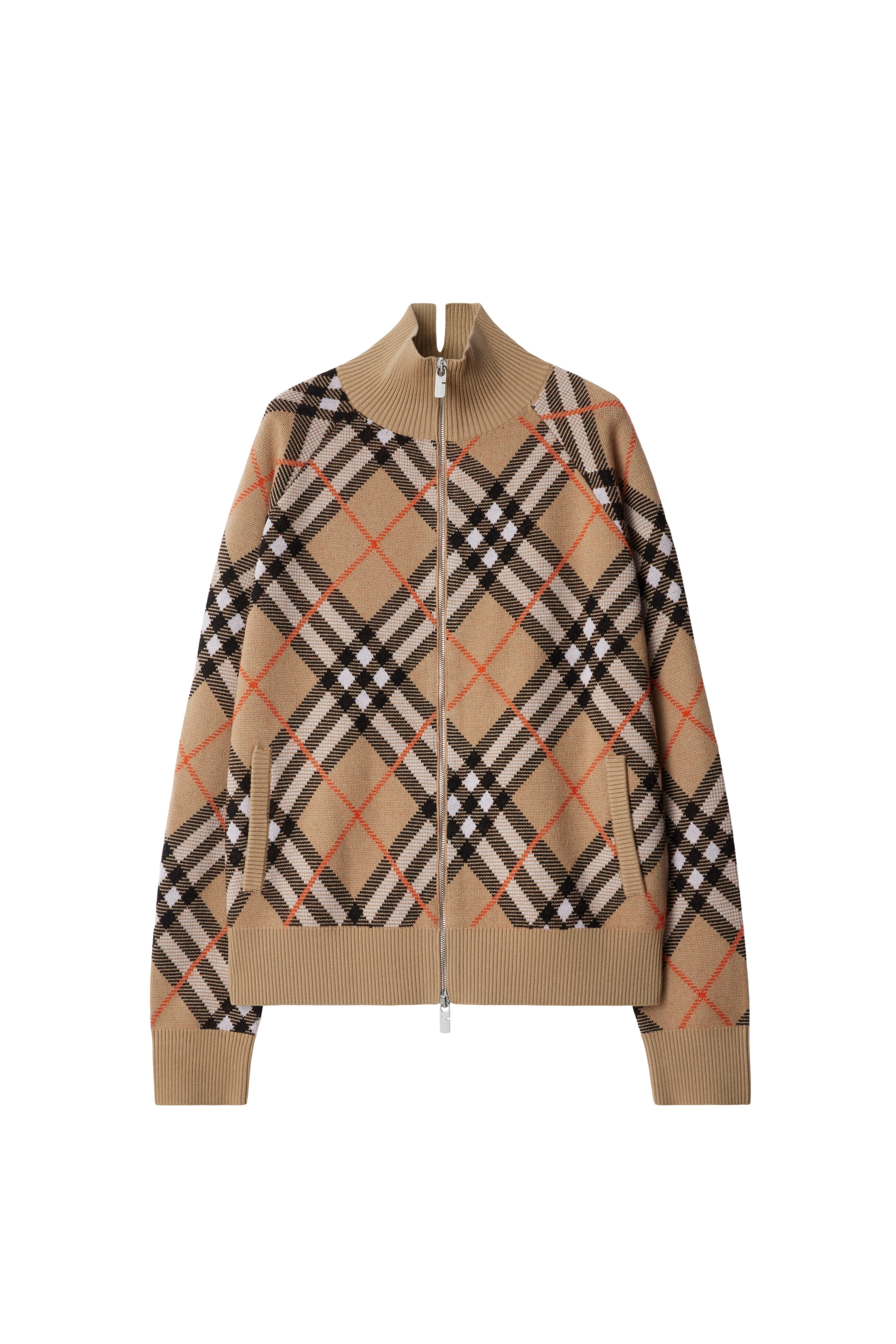 burberry Check Wool Mohair Blend Jacket in Sand at Nordstrom - 2