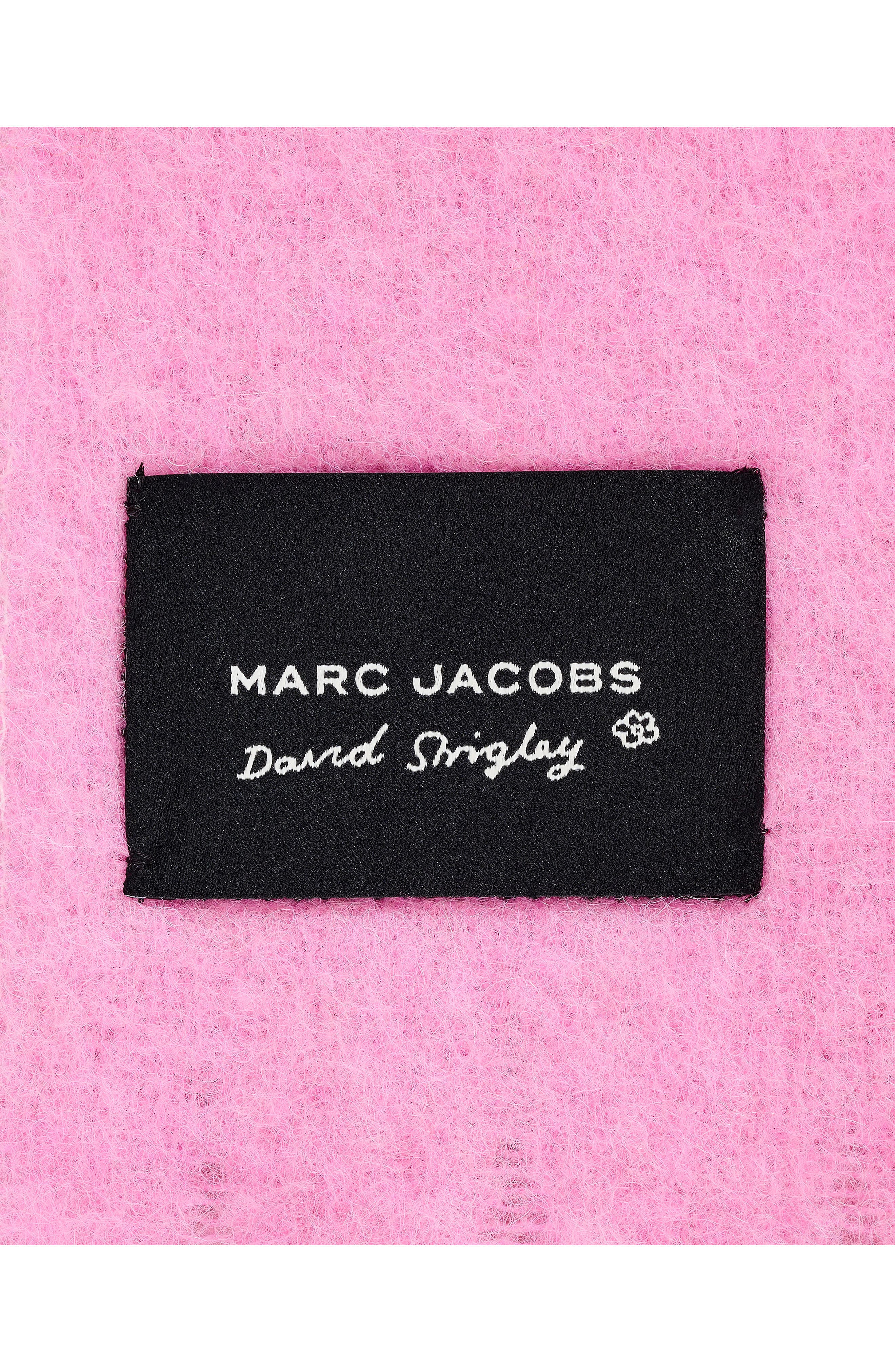 Marc Jacobs Oh Rose Appliqué Scarf in Pink Multi at Nordstrom - 6
