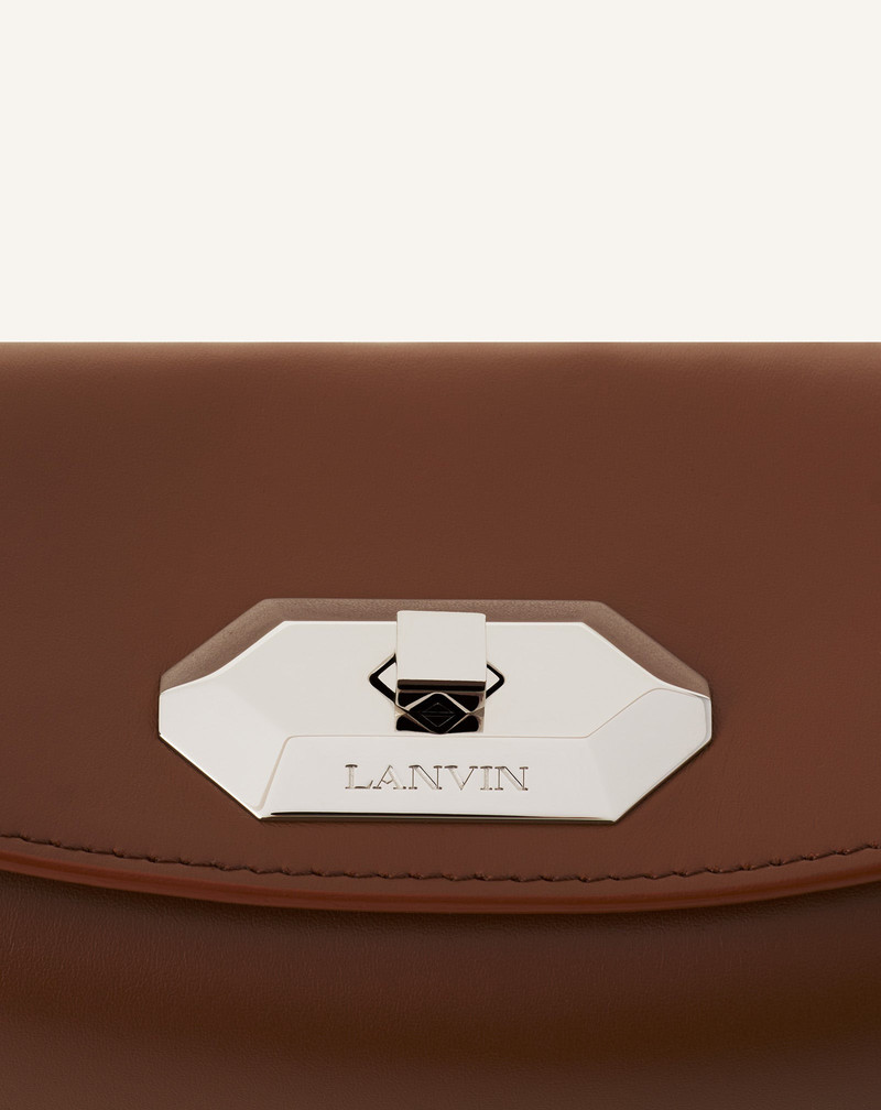 COMPAGNON ASYMMETRICAL LEATHER CLUTCH BAG 5