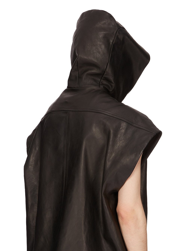 leather zipped gilet 5