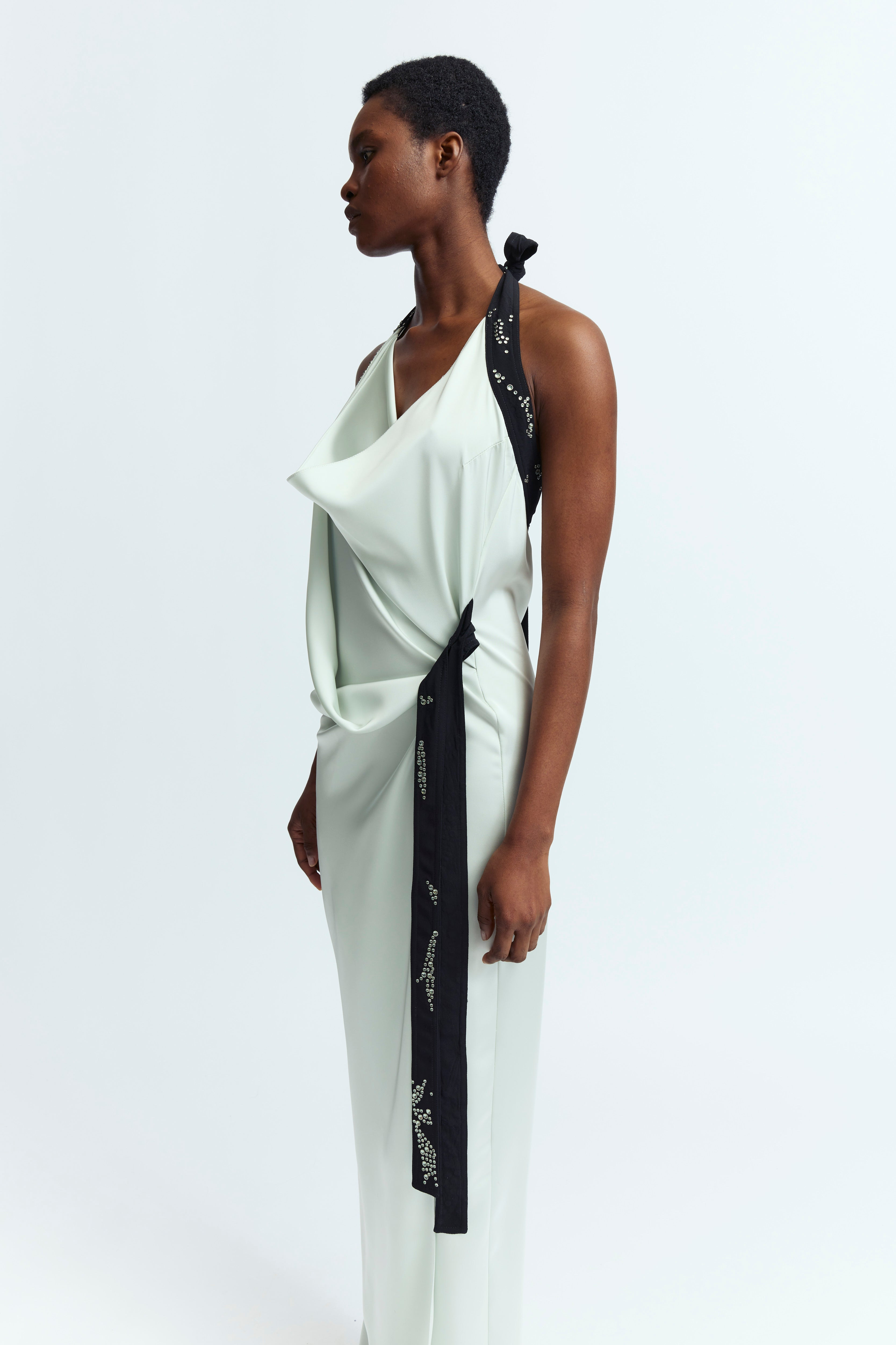 FIAMA GOWN IN SATIN - 4