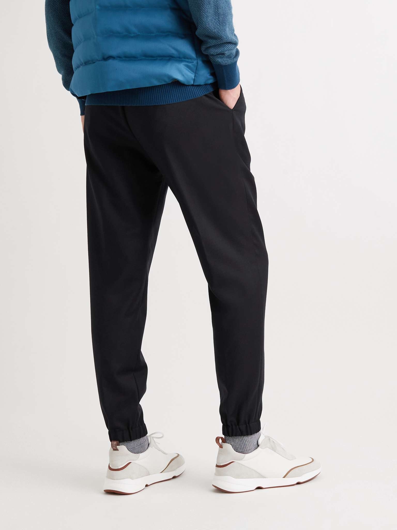 Tapered Wool and Cashmere-Blend Drawstring Trousers - 4