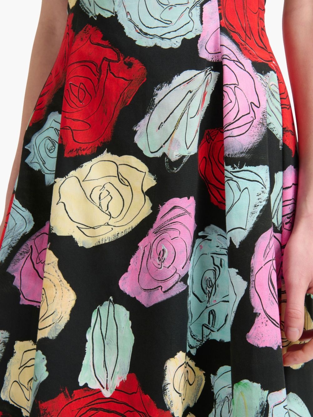 floral-print A-line dress - 6