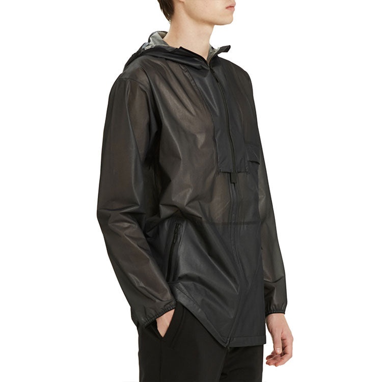 Men's Y-3 SS21 Nylon waterproof Jacket Black GV6086 - 6