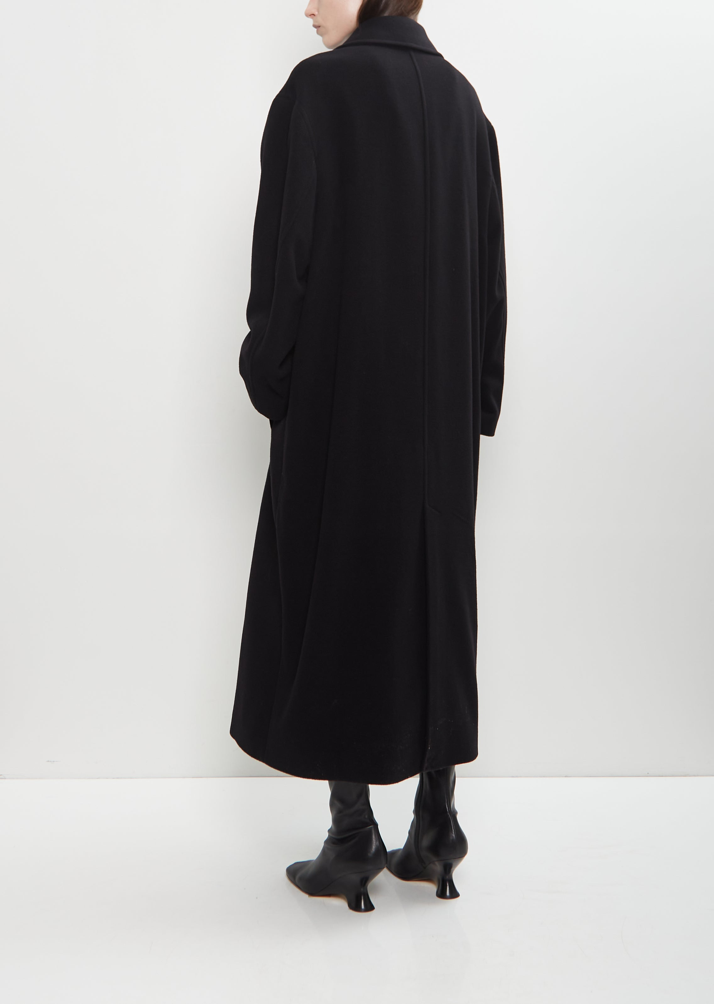 Brushed Wool Blend Shield Coat - 3