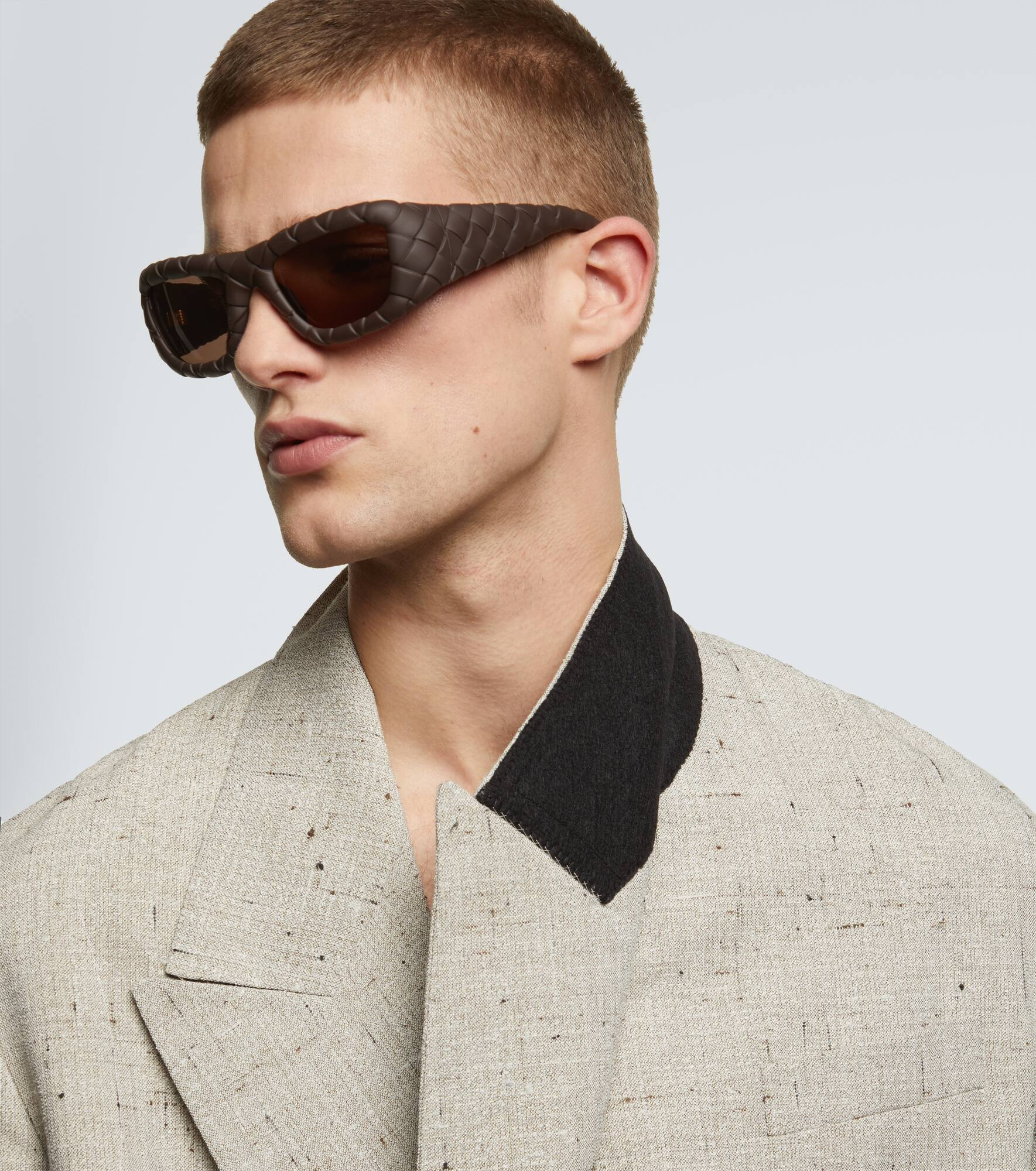 Intrecciato rectangular sunglasses - 3