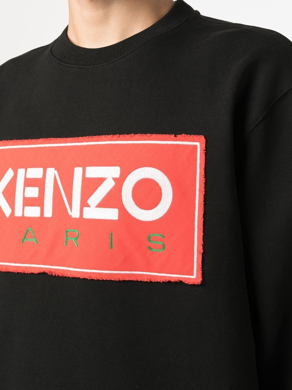 logo-print cotton hoodie - 5