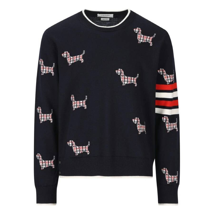 Thom Browne Hector Icon Half Drop Jersey Top - 5