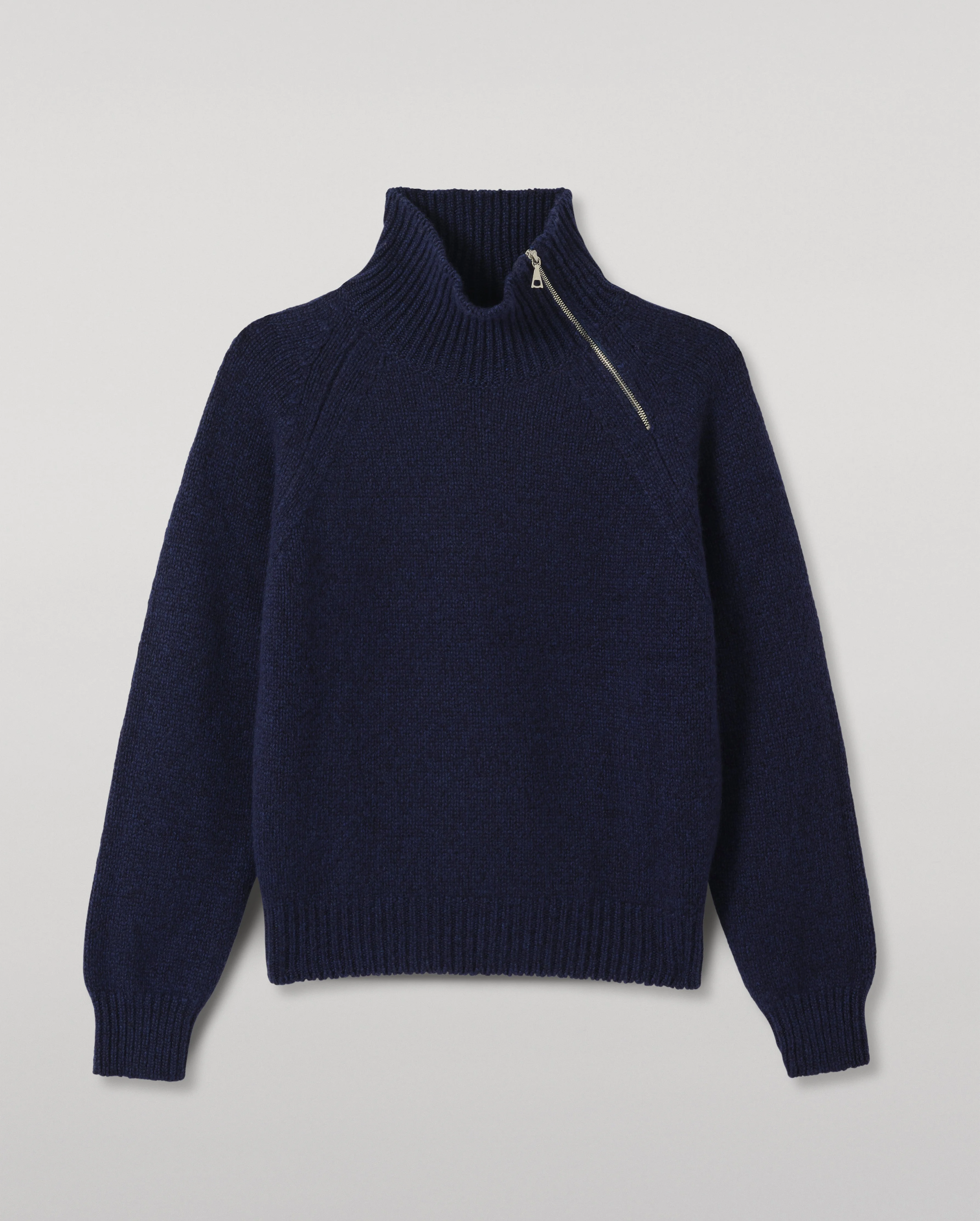 Mellis Dark Blue Marble Cashmere & Cotton Jumper - 1