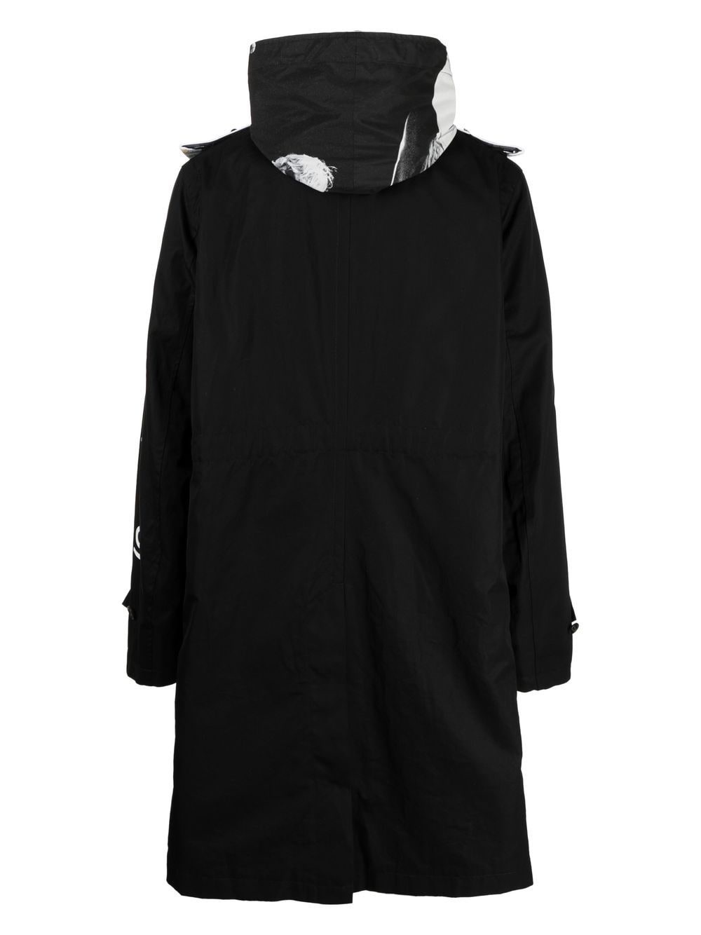 Written By two-tone parka coat - 2