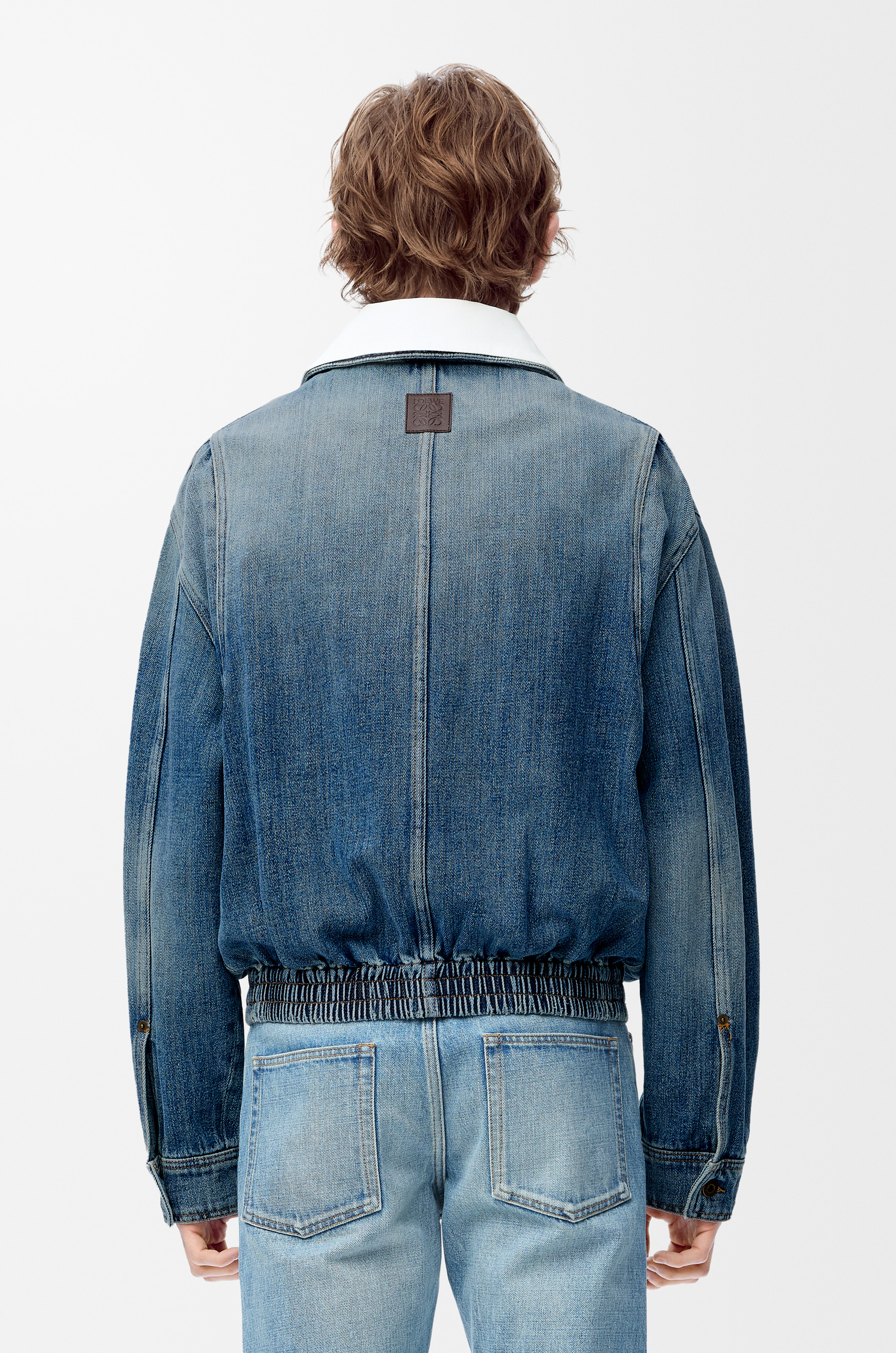 Zip-up jacket in denim - 4