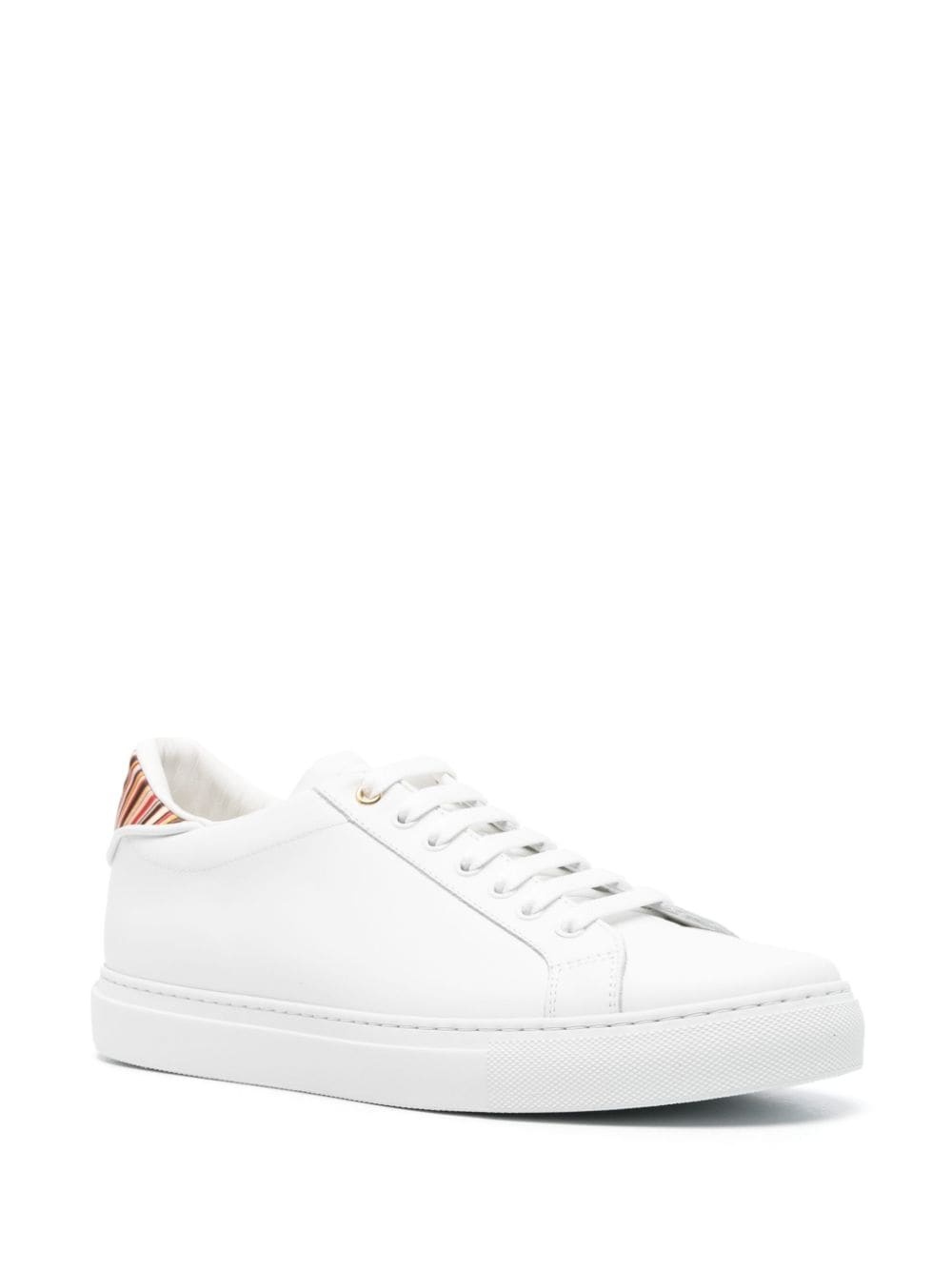 Beck  signature-stripe leather sneakers - 2