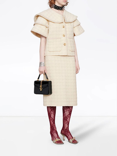 GUCCI Houndstooth tweed skirt outlook