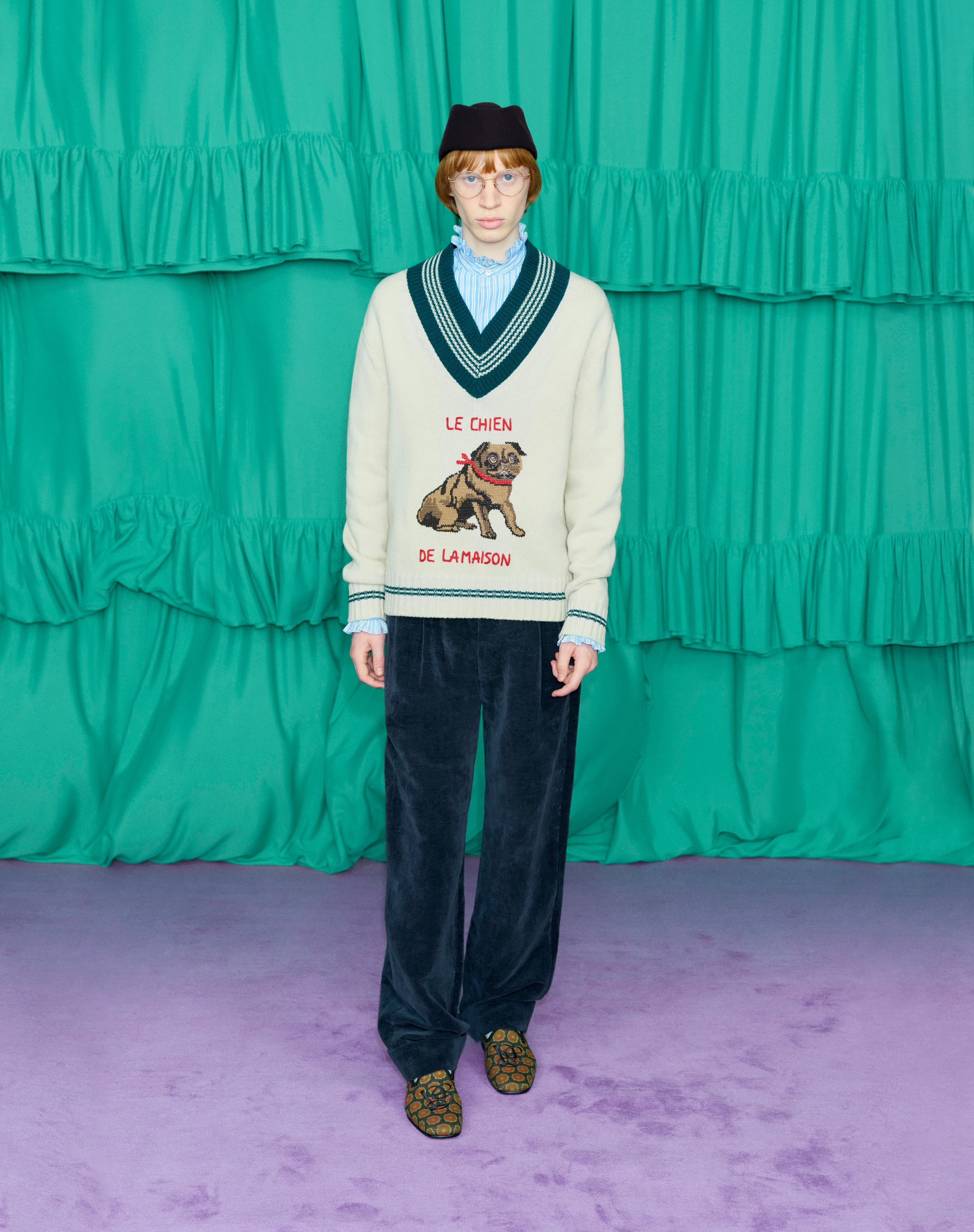 LE CHIEN DE LA MAISON JACQUARD WOOL SWEATER - 8
