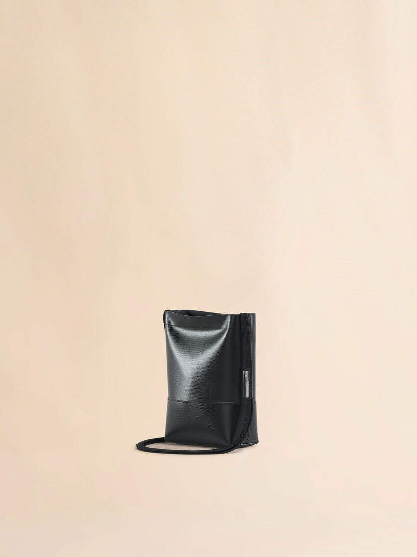 BLACK CROSSBODY BAG WITH SHOELACE STRAP - 3