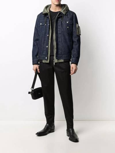 PHILIPP PLEIN hooded denim jacket outlook