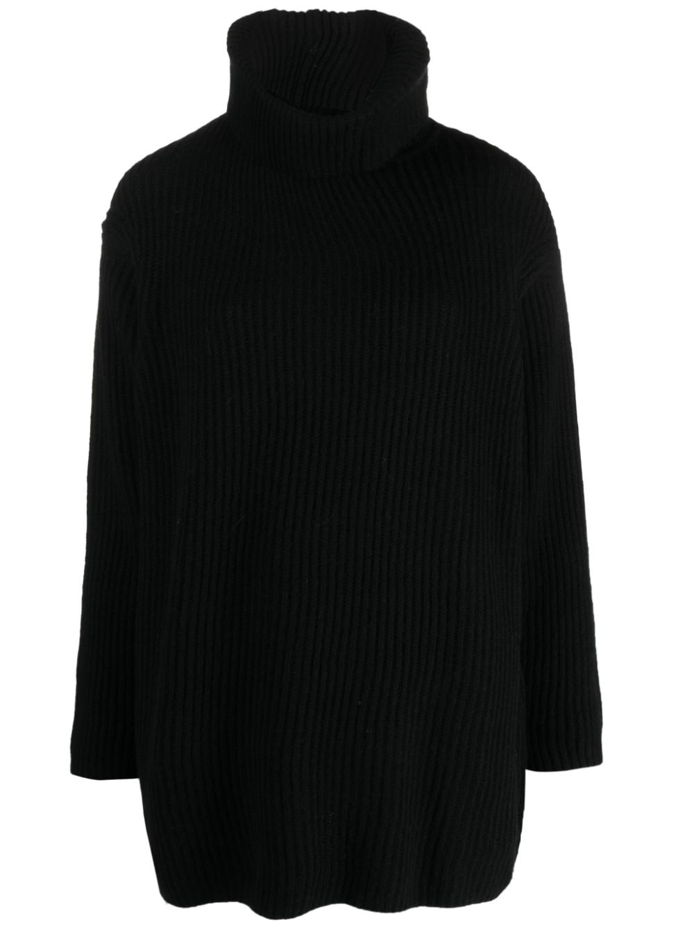 roll-neck ribbed-knit jumper - 1