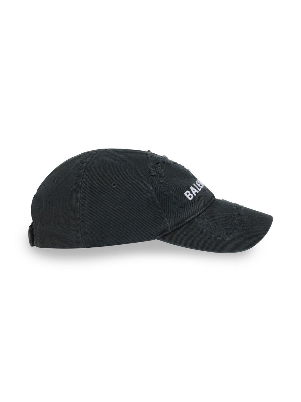 embroidered-logo distressed cap - 3