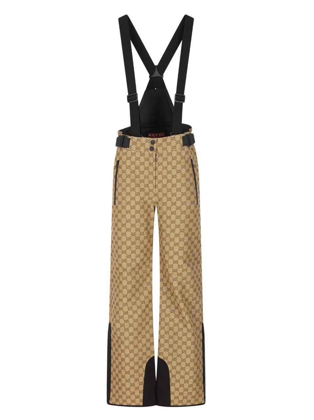 GG jacquard braces jumpsuit - 1