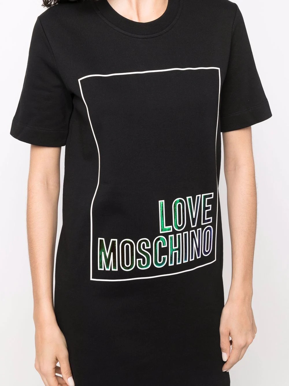 logo-print T-shirt dress - 5