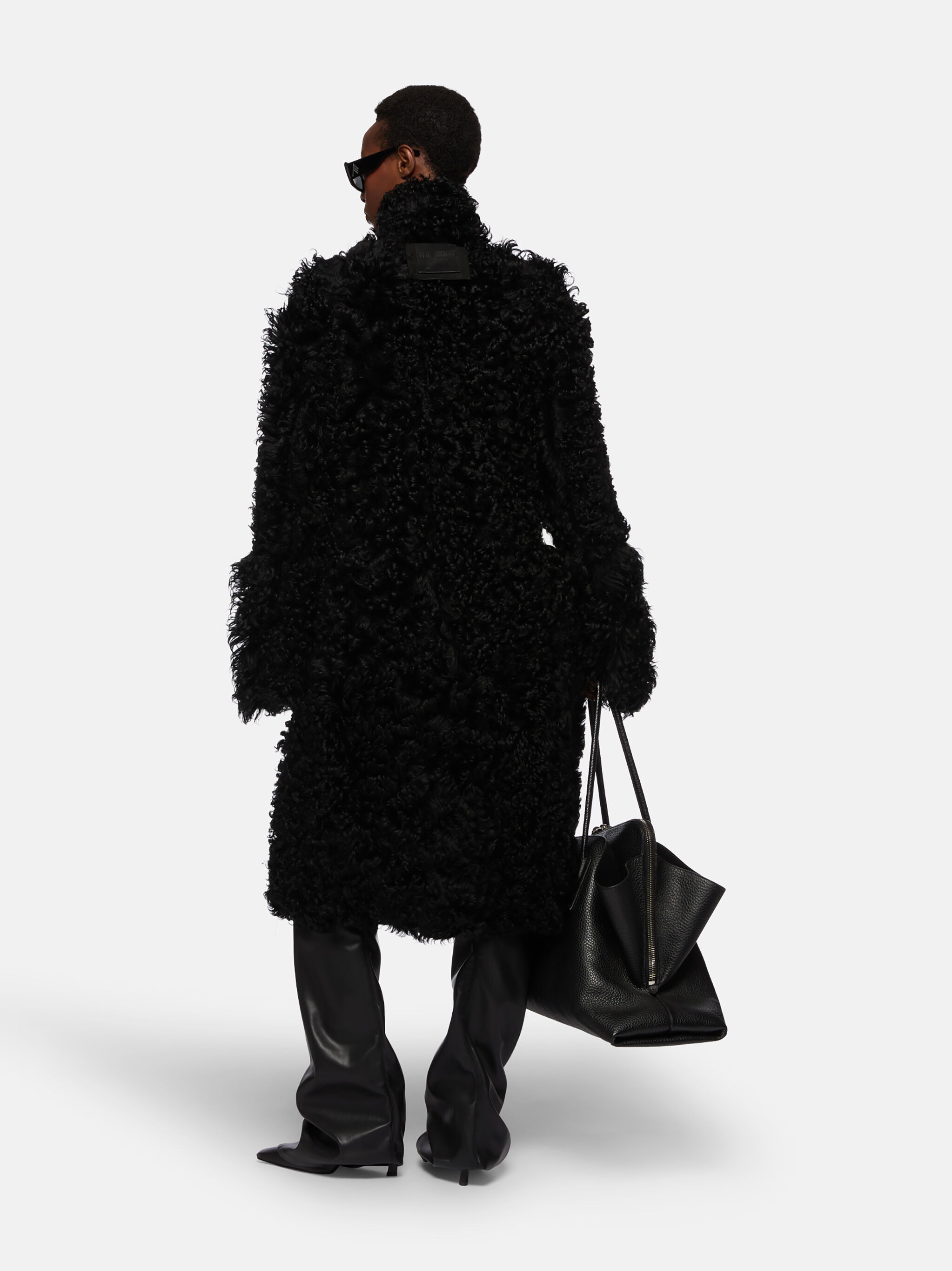 BLACK LONG COAT - 5