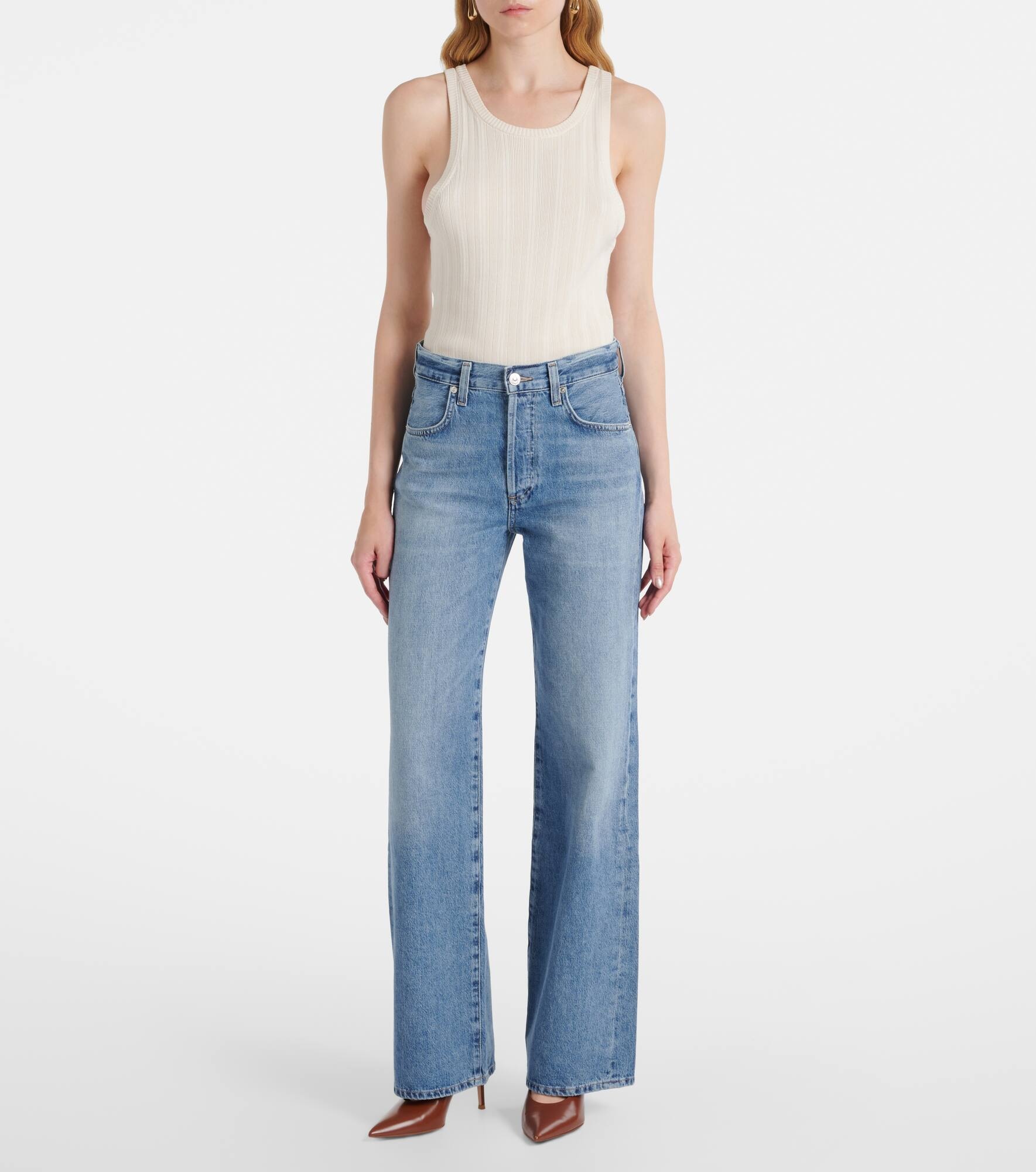 Annina high-rise wide-leg jeans - 7
