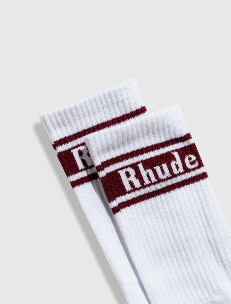 Rhude STRIPE LOGO SOCKS outlook